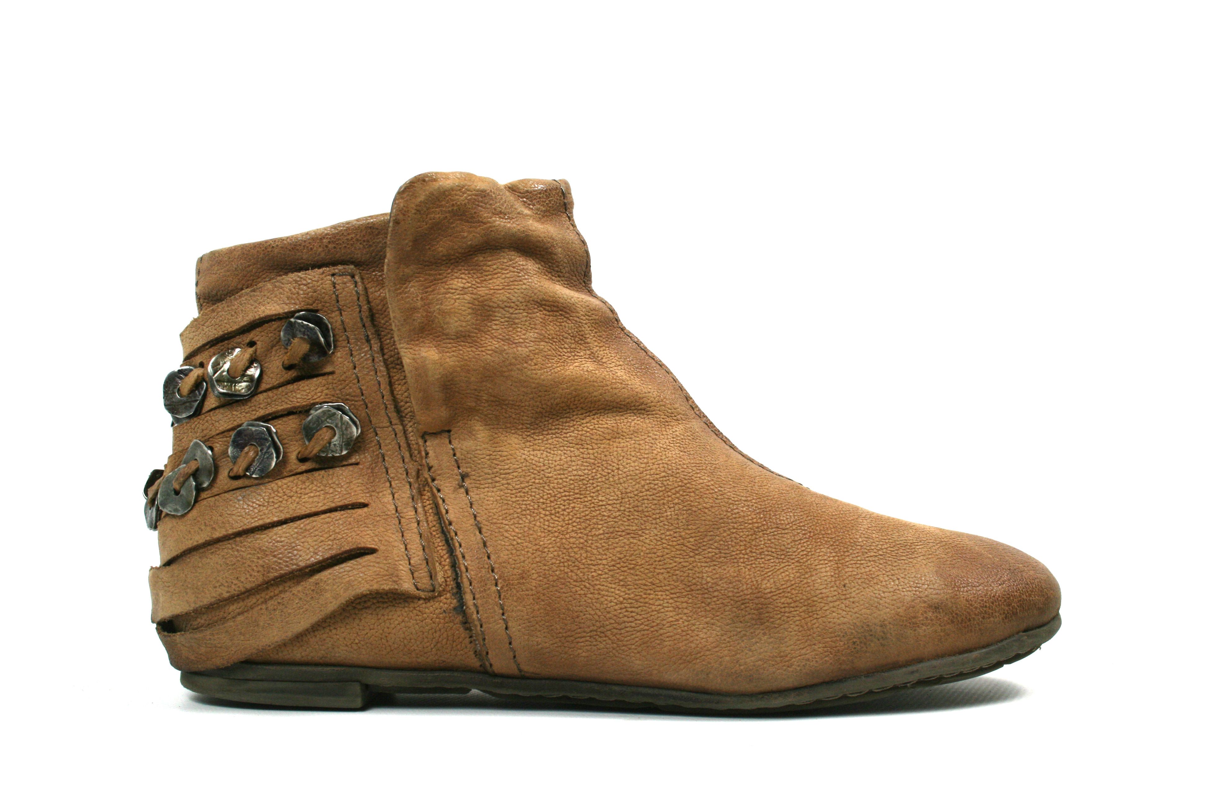 A.S.98 00S Medallions Biker Leather Ankle Boots Vintage Size US 9 / IT 39 - 1 Thumbnail