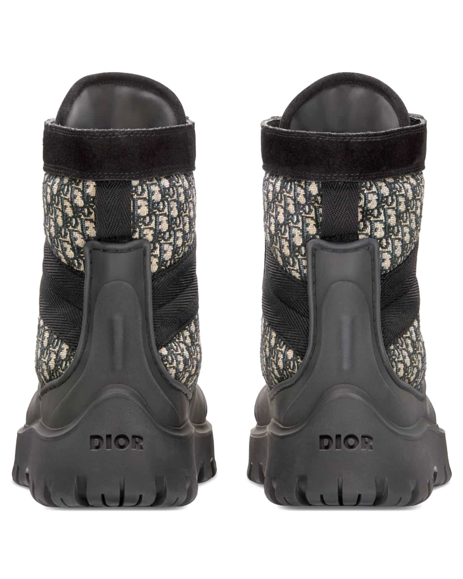 Dior 3BO315ZY_H961 Rubber Jacquard Garden Lace Up Boots Size US 6 / EU 39 - 4 Thumbnail