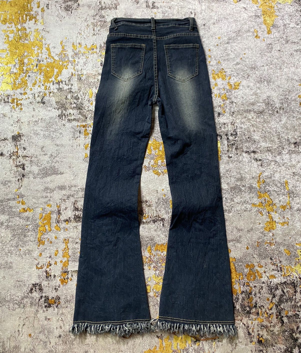 If Six Was Nine × Japanese Brand × Tornado Mart Y2K Romwe stretch Lace Up flare Denim Size 28" / US 6 / IT 42 - 2 Thumbnail