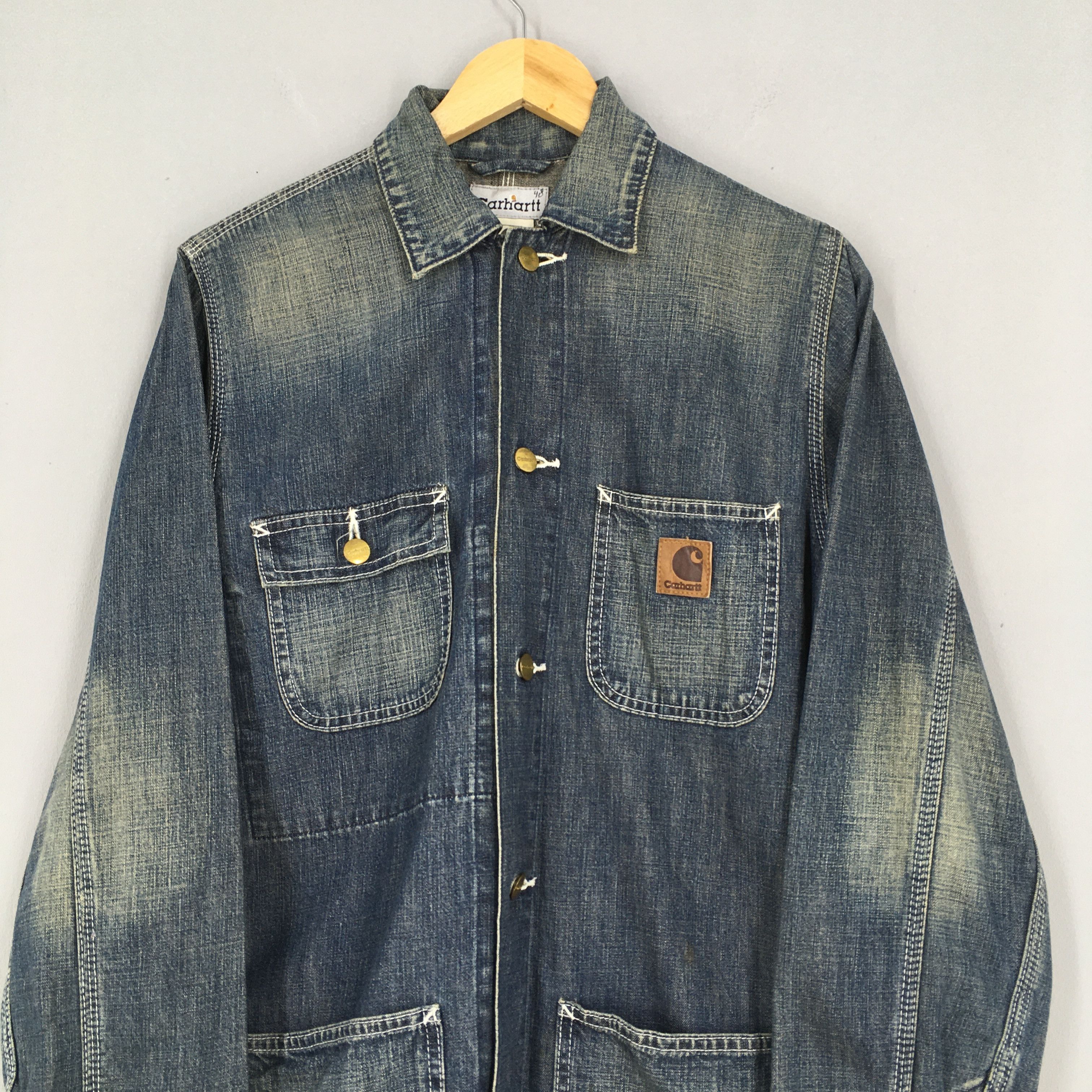 Carhartt Vintage Carhartt Four Pocket Workwear Jacket Medium Size US M / EU 48-50 / 2 - 2 Thumbnail