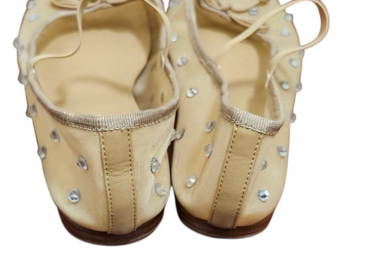 Jeffrey Campbell Jeffrey Campbell Mesh Ballet Flats Mary Jane Rhinestone Size US 7.5 / IT 37.5 - 10 Thumbnail