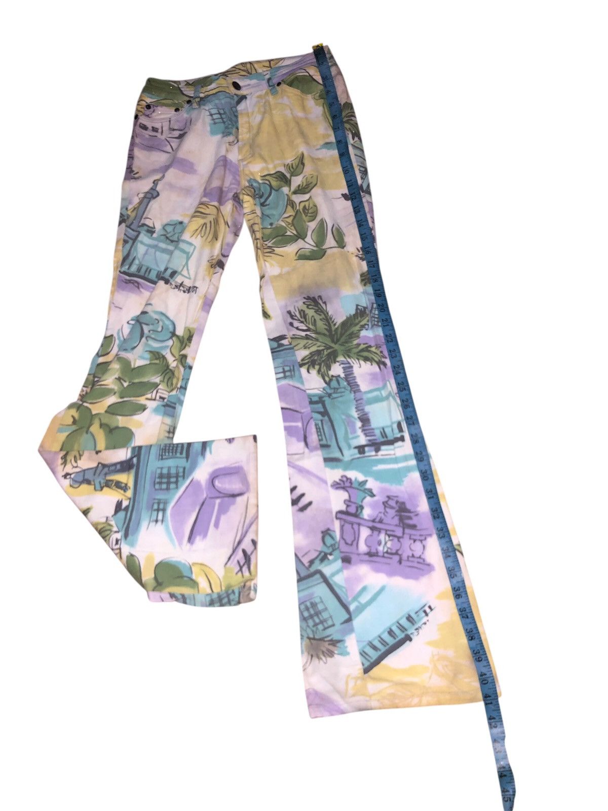 Designer × Japanese Brand × Jean Paul Gaultier ANNE ELISABETH DENIN JEANS FULL PRINT Size 28" / US 6 / IT 42 - 20 Thumbnail