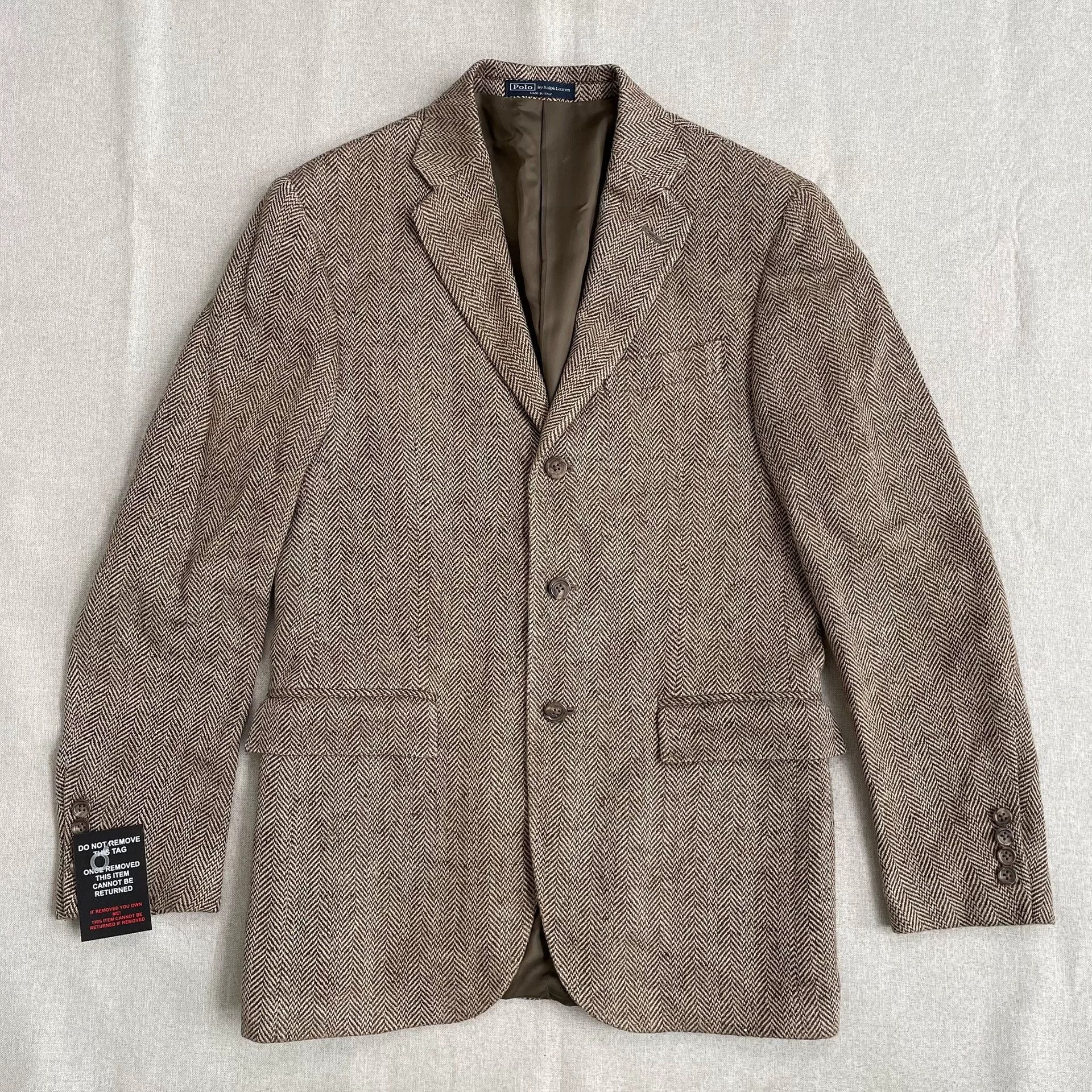 Ralph Lauren Ralph Lauren Silk Tweed Blazer Size US M / EU 48-50 / 2 - 1 Thumbnail
