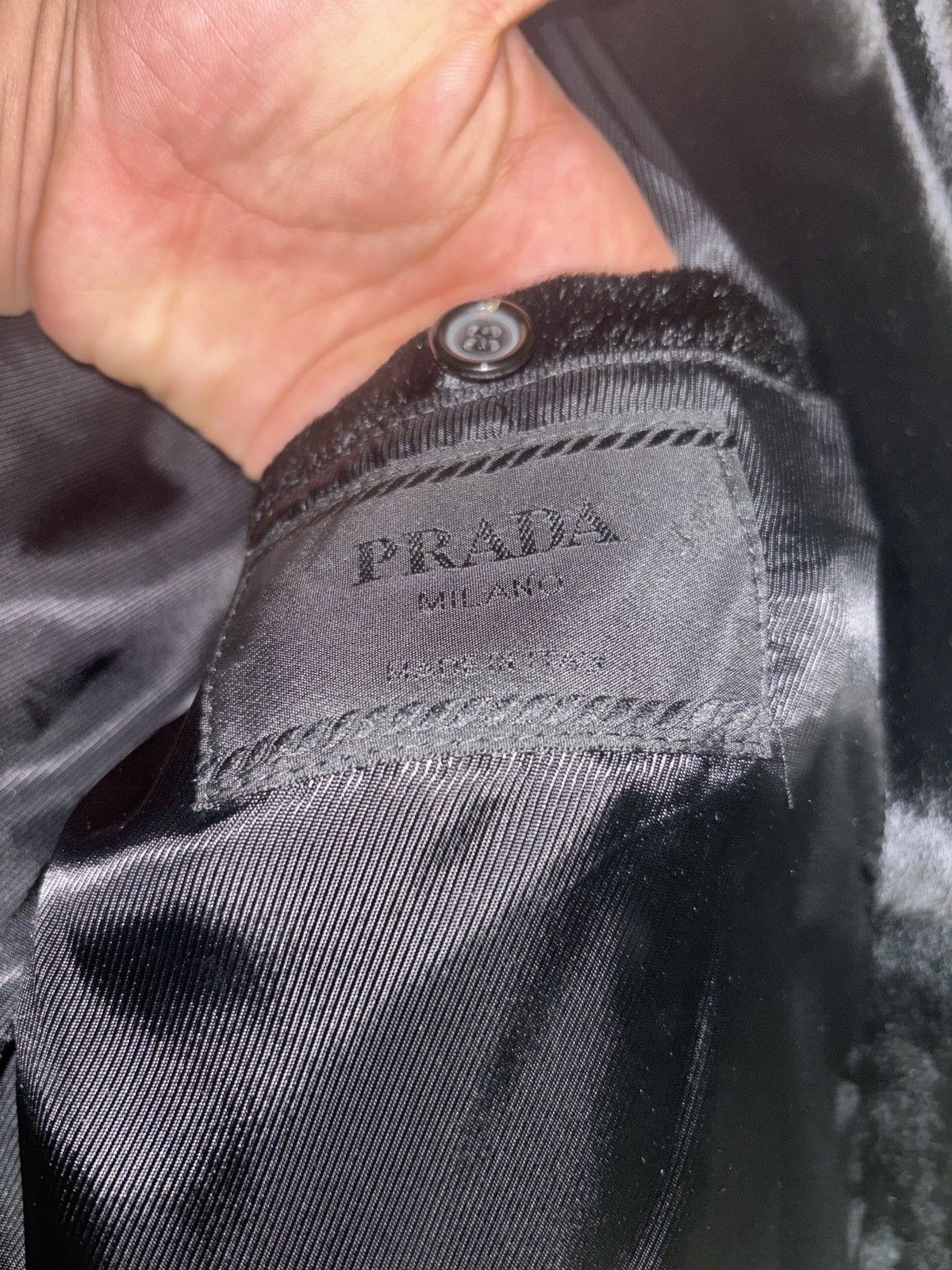 Prada Prada Vintage Black Horsehair Pocketed Jacket Size US M / EU 48-50 / 2 - 5 Thumbnail