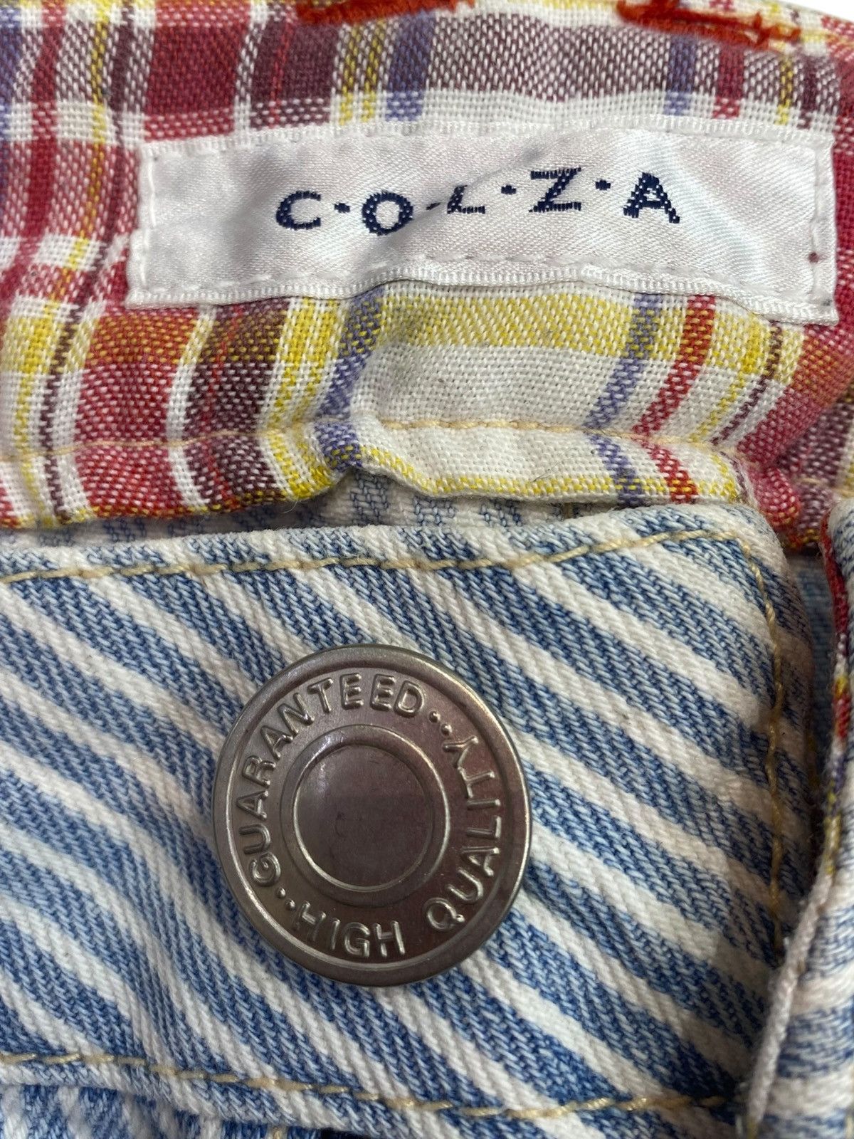 Other Japanese Brand Stripe Distressed Style Loose Jeans Size US 30 / EU 46 - 10 Thumbnail