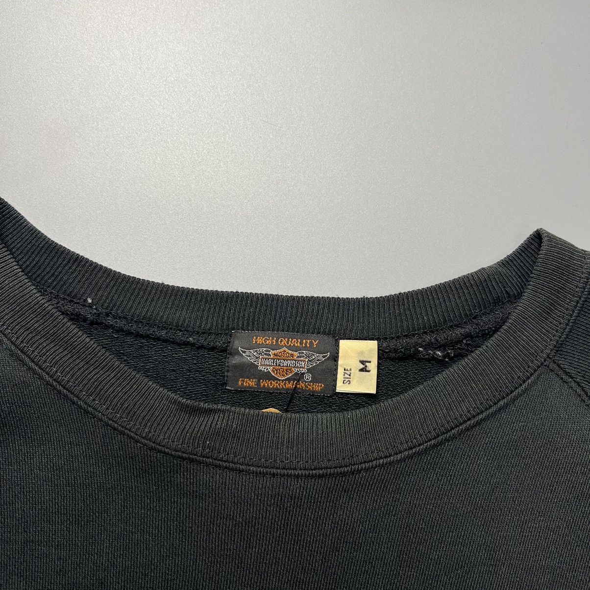 Harley Davidson × Vintage Vintage 1990s Harley Davidson Flame Crewneck Size US M / EU 48-50 / 2 - 2 Thumbnail