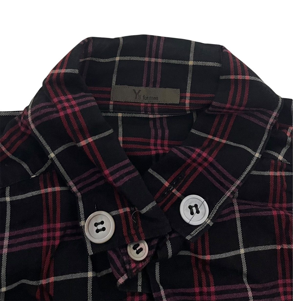 Yohji Yamamoto TAX FREE 🇺🇸 yohji yamamoto y’s for men plaid button down Size US XL / EU 56 / 4 - 3 Thumbnail