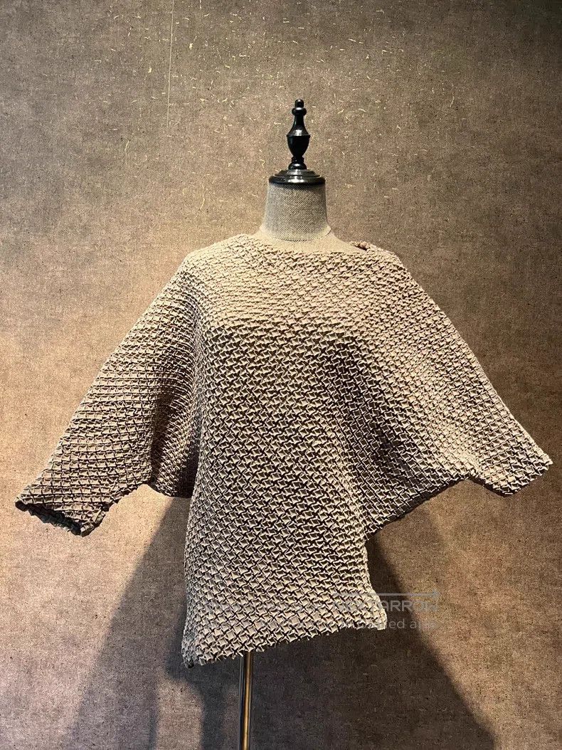 Issey Miyake Issey Miyake Runway Collection Waffle Pleated Top Size M / US 6-8 / IT 42-44 - 2 Thumbnail