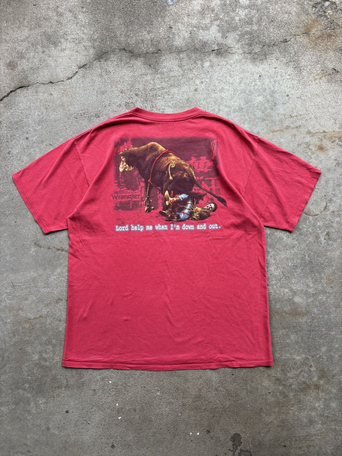 Wrangler Vintage wrangler cowboy t-shirt Size US XL / EU 56 / 4 - 1 Thumbnail
