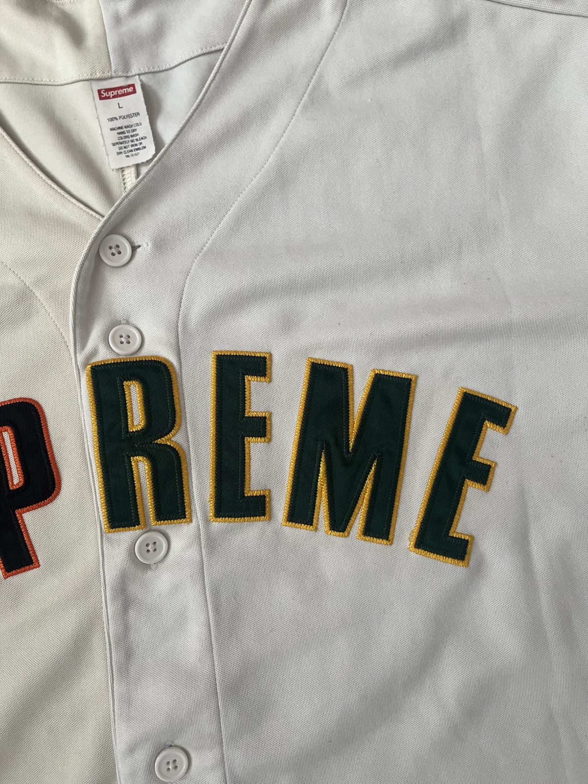 Supreme Supreme Don’t Hate Baseball Jersey Size US L / EU 52-54 / 3 - 5 Thumbnail