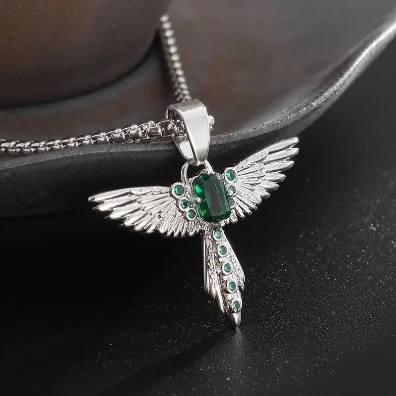 Jewelry Angel Wing Bird Pendant Necklace Size ONE SIZE - 2 Thumbnail