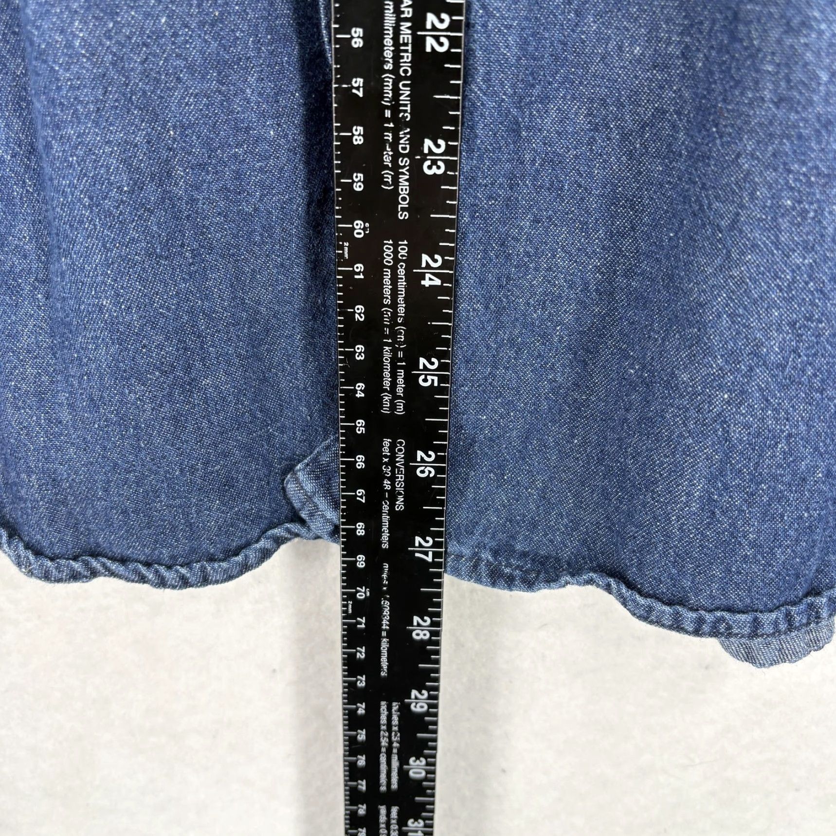 Vintage VINTAGE Woodland Creek Shirt Mens XL Blue Denim Short Sleeve Button Up Western Size US XL / EU 56 / 4 - 5 Thumbnail