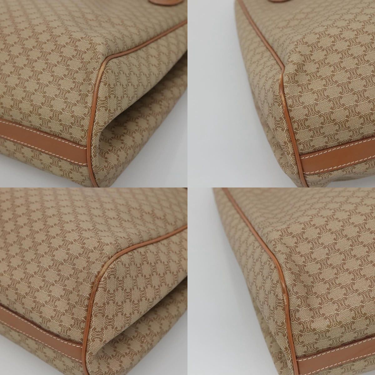 Celine CELINE Macadam Canvas Tote Bag Pvc Beige Gold Size ONE SIZE - 10 Thumbnail