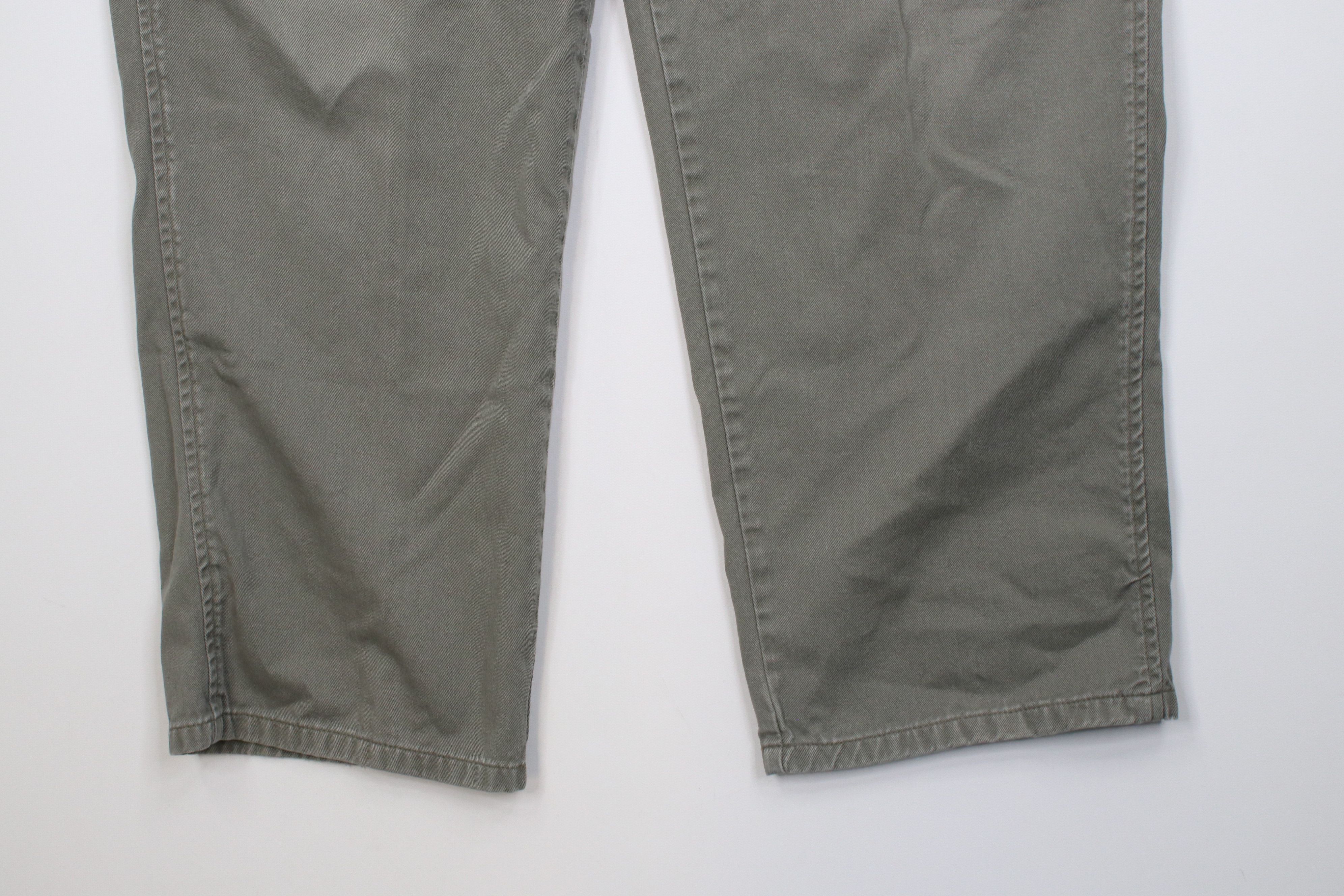 Polo Ralph Lauren Vintage 70s 80s Ralph Lauren Wide Leg Chino Pants Green USA Size US 36 / EU 52 - 4 Thumbnail