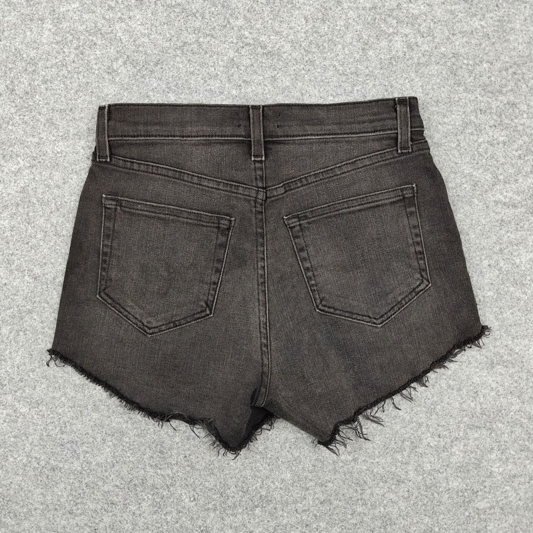 L'AGENCE L'Agence Shorts Womens 24 Gray High Rise Ryland Denim Cutoff Frayed Hem 5-Pocket Stretch Casual Summer Vintage No 8833 Mens Womens Boys Girls Size 42" / US 20 - 5 Thumbnail