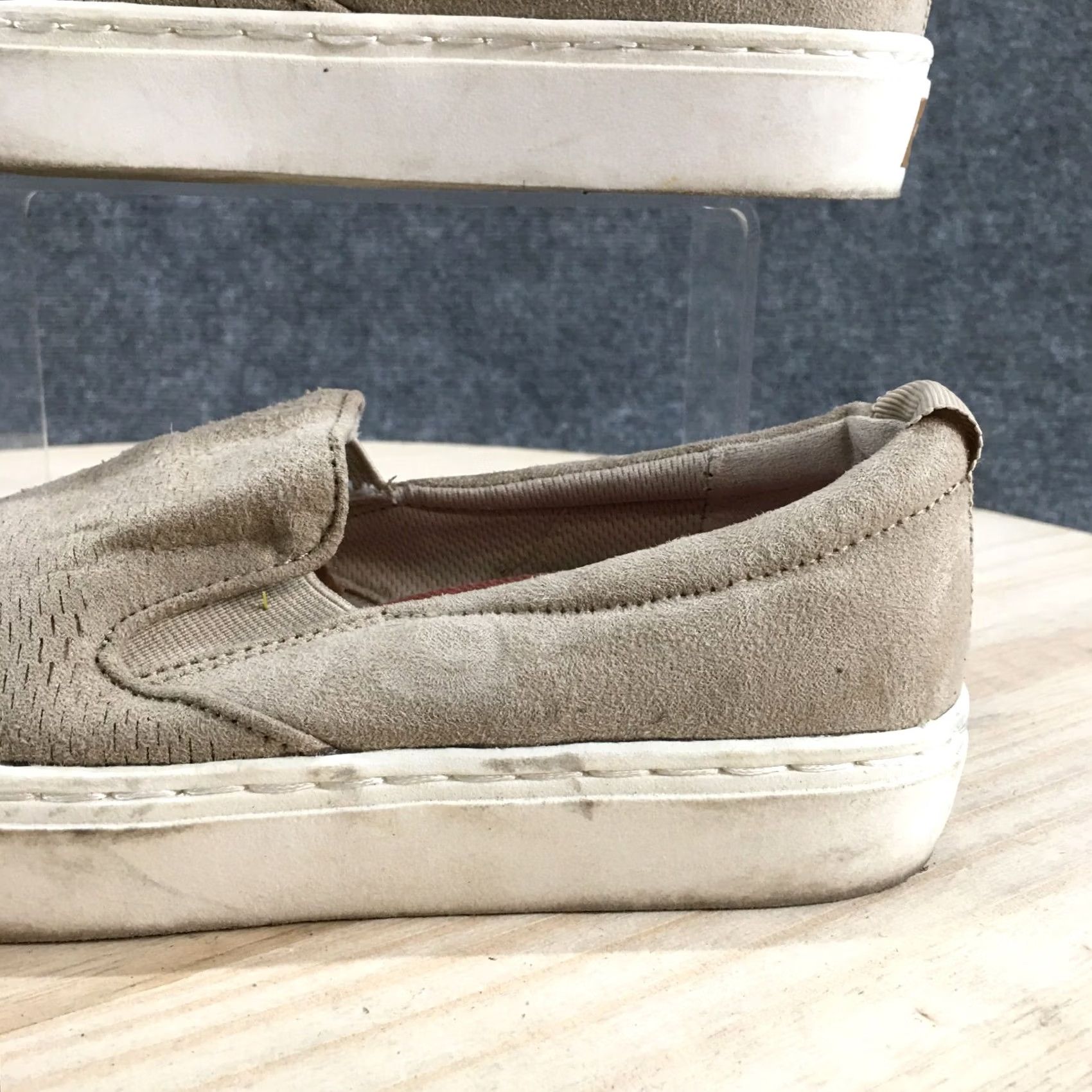 Vintage Dr. Scholl’s Slip On Loafers Womens 6 M Brown Fabric Casual Comfort Sneaker Shoes Size US 6 / IT 36 - 3 Thumbnail