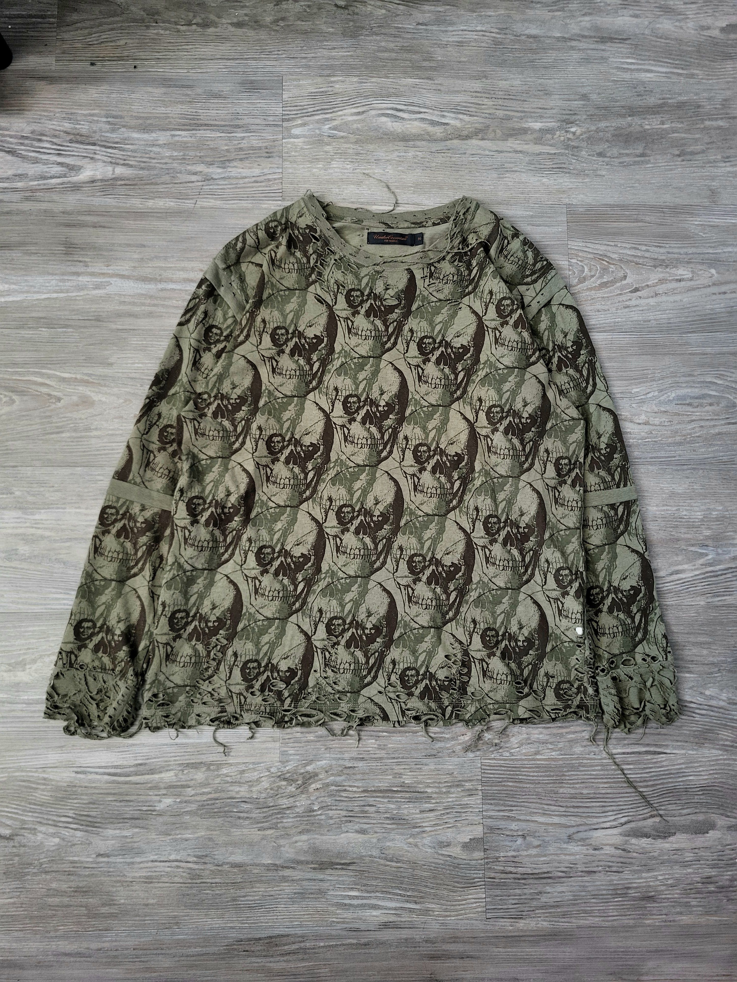 Undercover AW03 Osama Skull Shirt Paper Doll