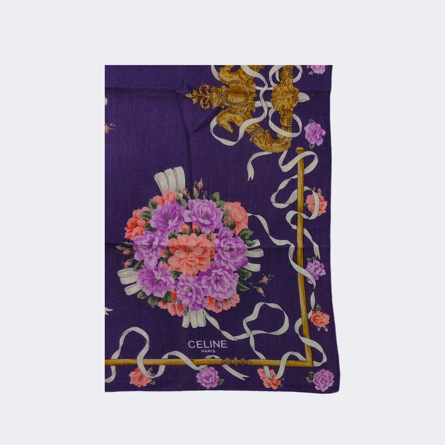 Celine Vintage Celine Handkerchief Neckerchief Bandana H296I Size ONE SIZE - 3 Thumbnail