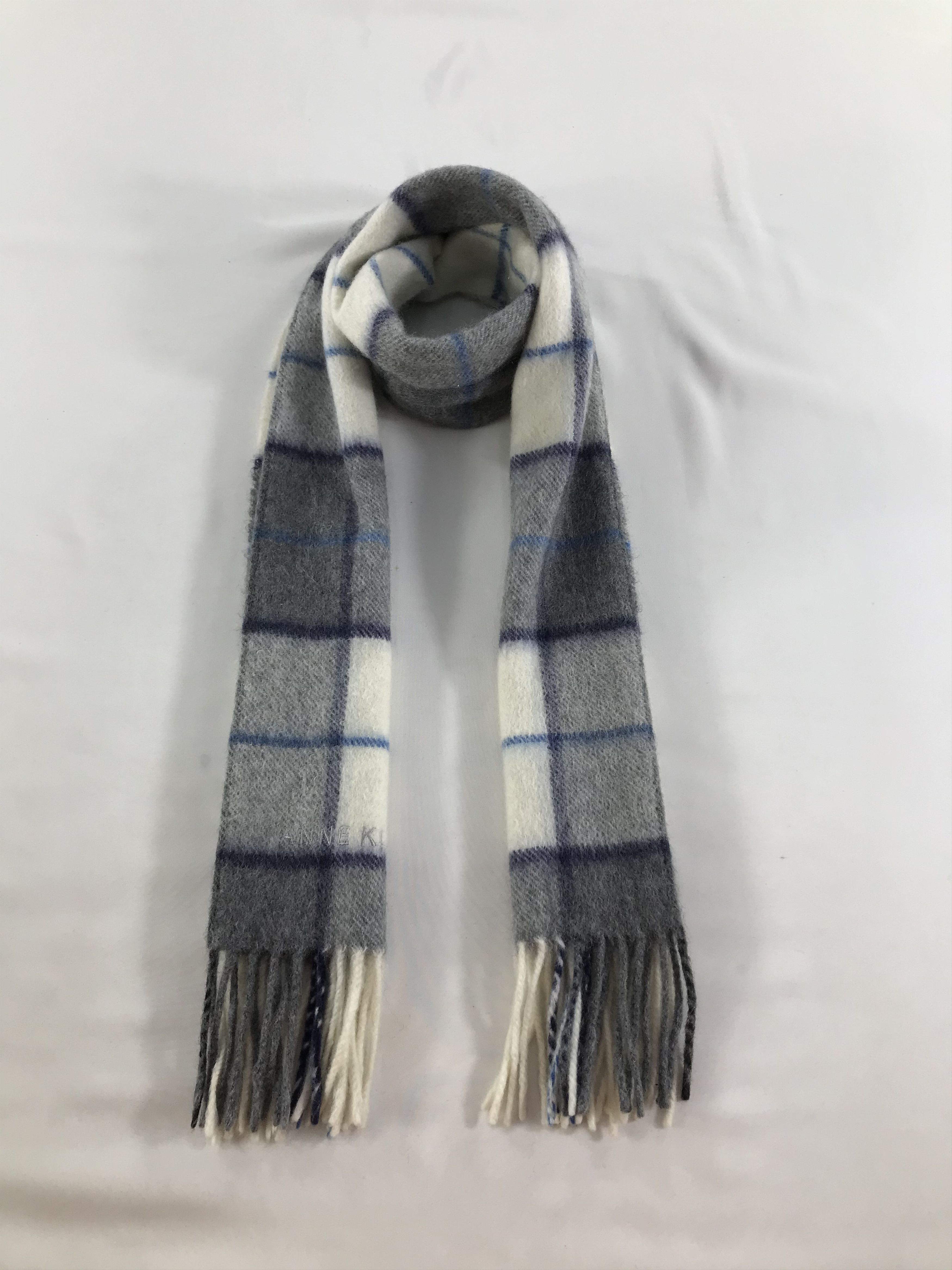 Japanese Brand Anne Klein Cashmere Scarf Muffler V159 Size ONE SIZE - 1 Thumbnail