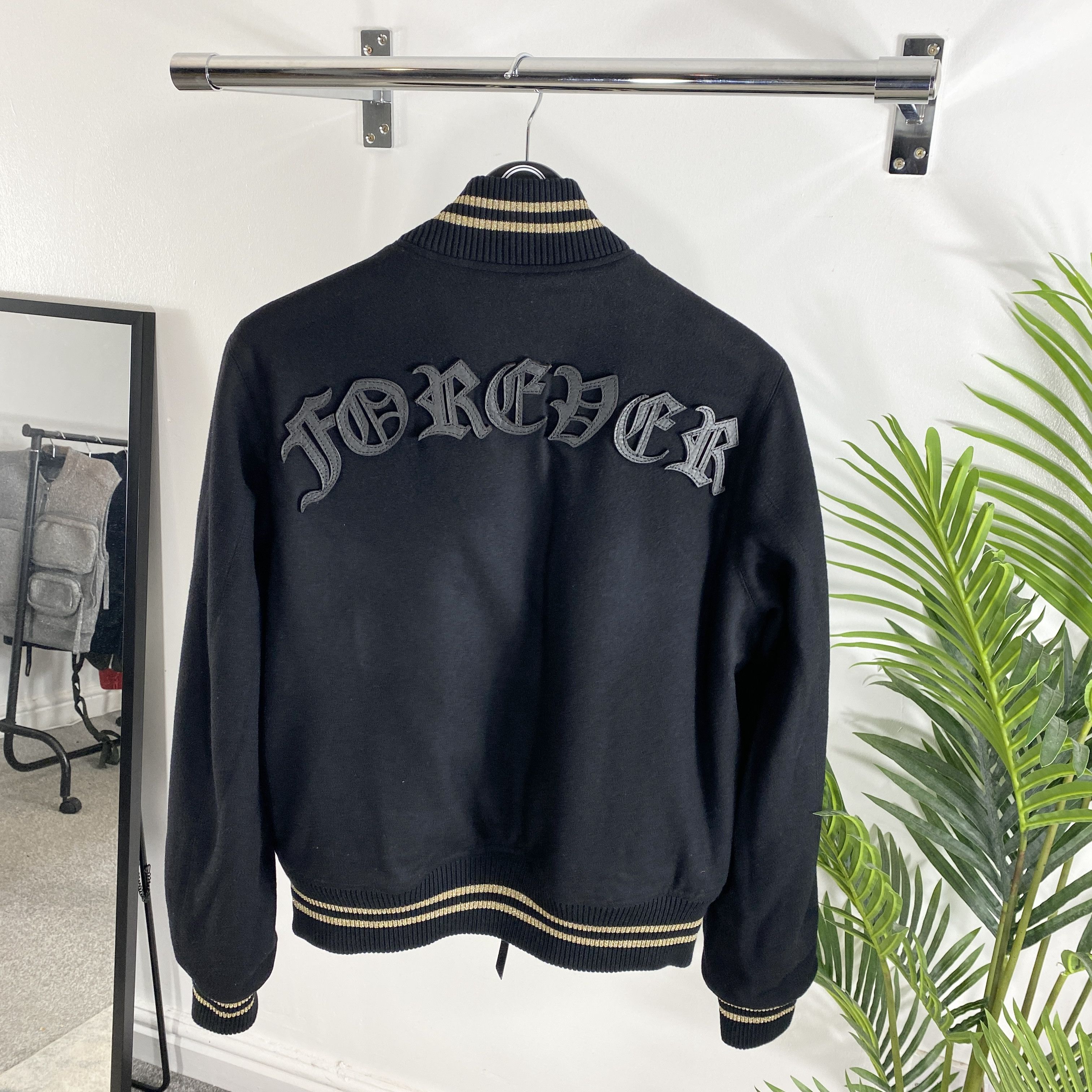 Amiri Amiri Forever Wool Blend Bomber Jacket In Black RRP £1930 Size US S / EU 44-46 / 1 - 3 Thumbnail