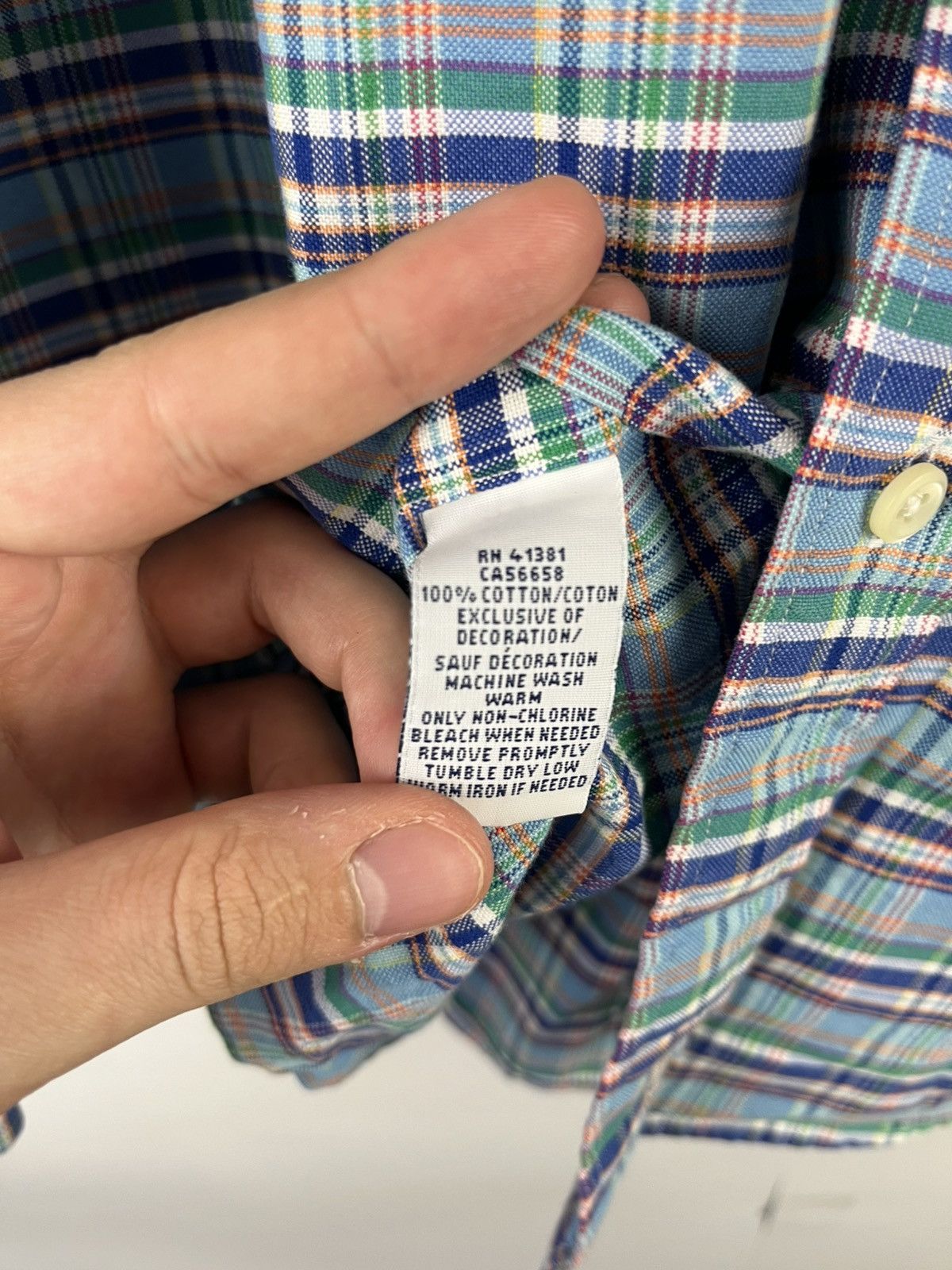 Ralph Lauren Ralph Lauren Plaid Luxury Cotton Long Sleeve Shirt Button Up Size US L / EU 52-54 / 3 - 9 Thumbnail
