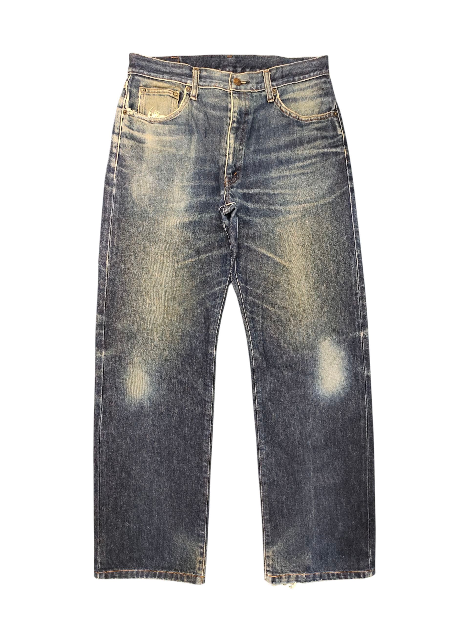 Comme des Garcons × Undercover Vintage Bobson Japan Regular Clawmark Distress Denim Jeans Size US 32 / EU 48 - 1 Thumbnail
