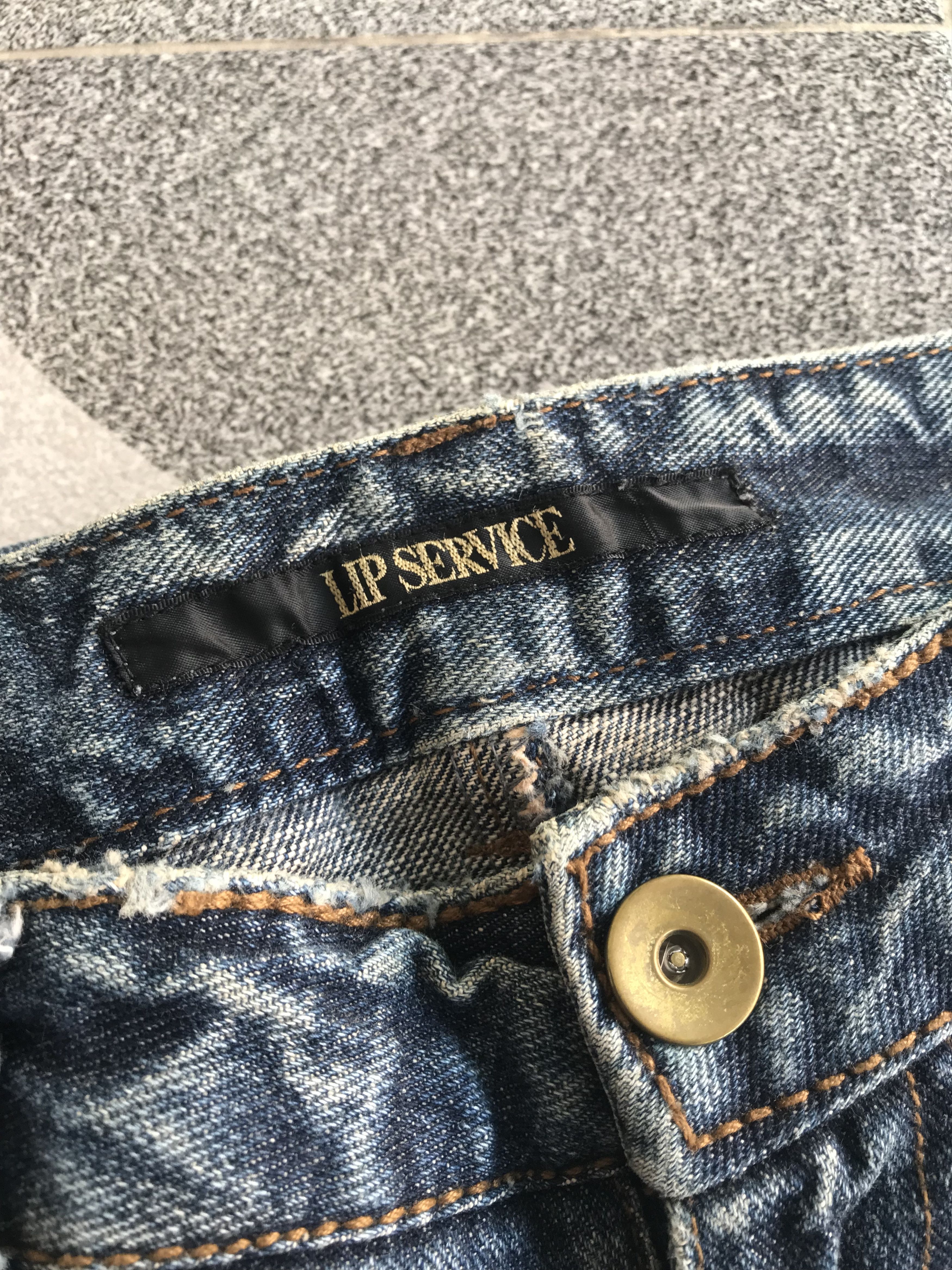 If Six Was Nine × Le Grande Bleu (L.G.B.) × Lip Service Lip Service Distressed Flared Denim Size US 30 / EU 46 - 7 Thumbnail