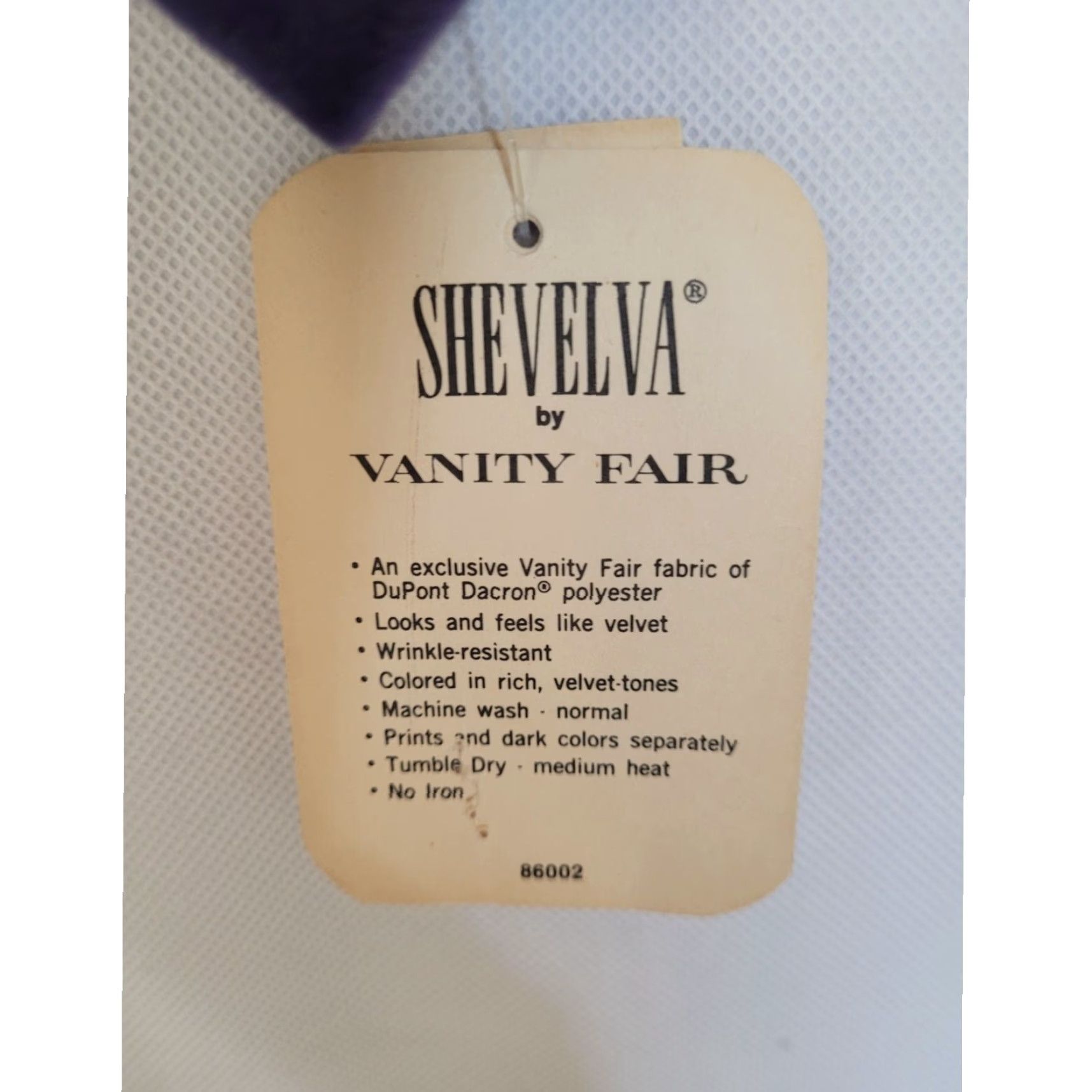 Vintage Vtg. Vanity Fair Womens Long Robe Blue Velour Belted Pockets New USA S Velour Robe Eveningwear Deadstock Size ONE SIZE - 6 Thumbnail