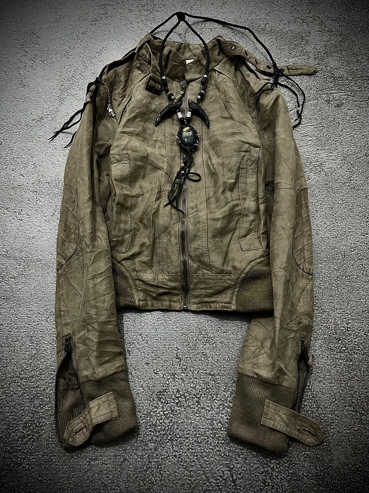 Zara 2000s LGB Style Zara Corduroy Biker Jacket Size US S / EU 44-46 / 1 - 1 Thumbnail