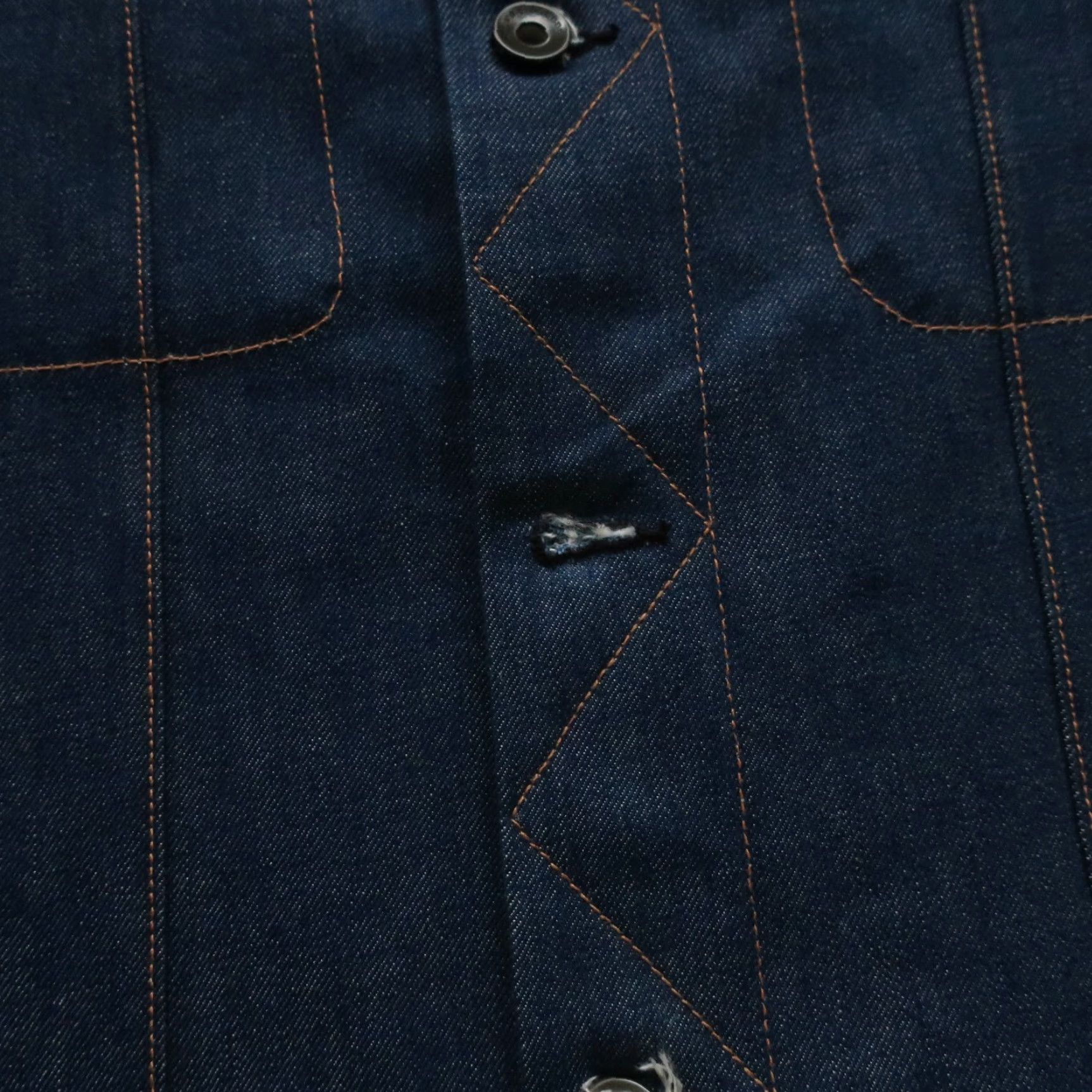 Rag & Bone Rag & Bone Denim Trucker Jacket - Dark Wash Selvedge Denim - XX-Large - Men - Jeans Jacket Size US 39 - 4 Thumbnail