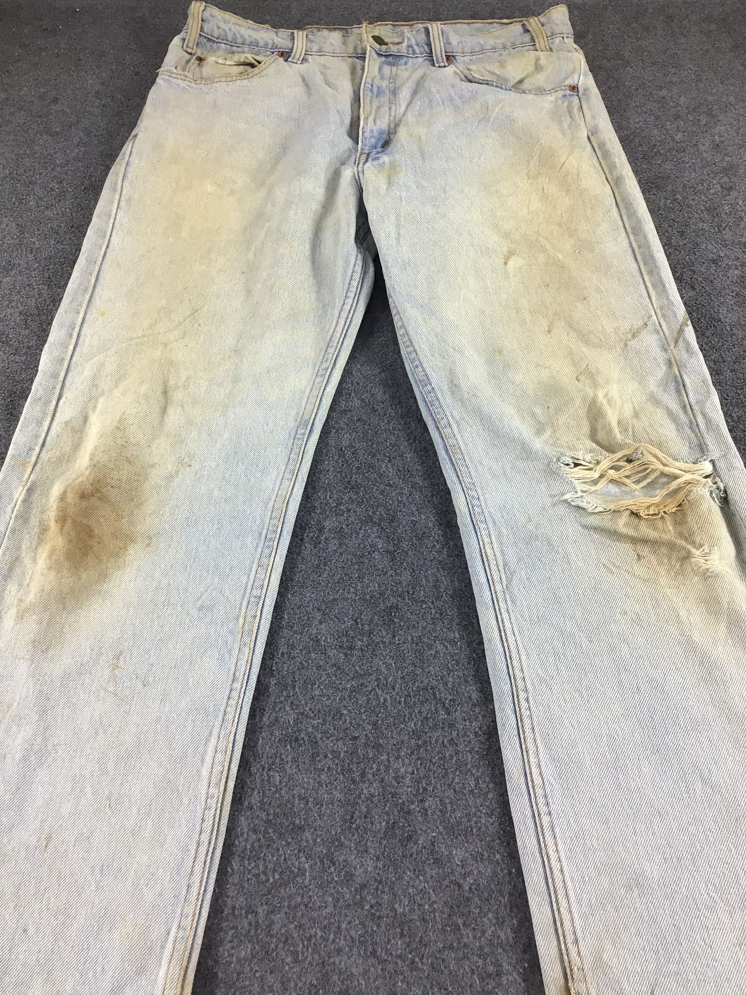 Levi's Vintage Levis 505 Orange Tab Jeans-J562 Size US 34 / EU 50 - 3 Thumbnail
