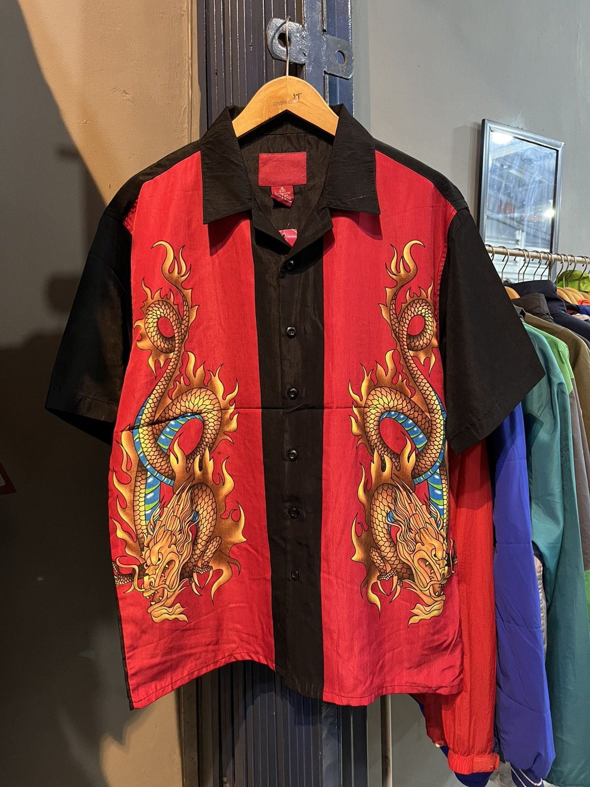 Sun Surf Vintage Underdawg dragon print open collar button shirt Size US L / EU 52-54 / 3 - 2 Thumbnail