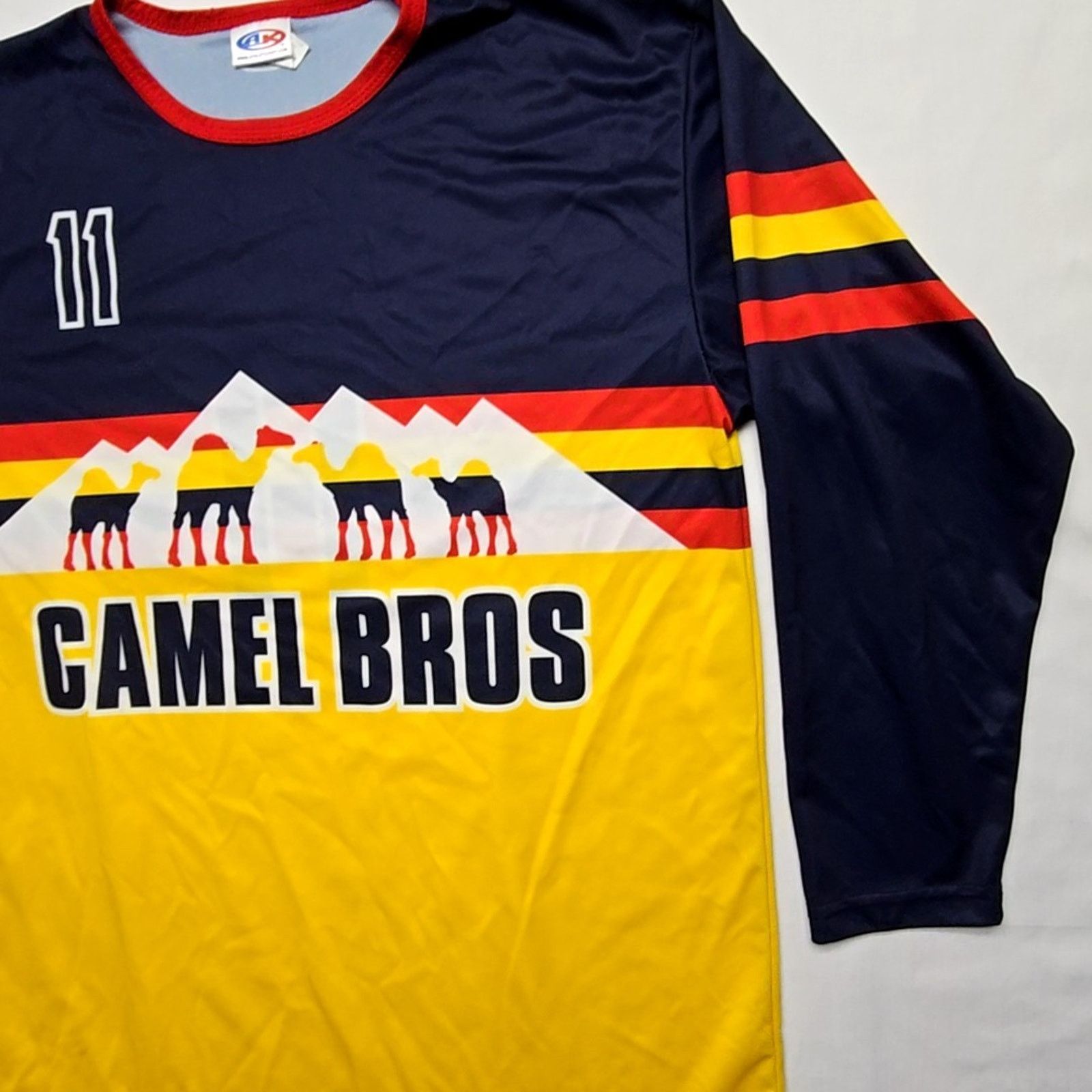 Other Camel Bros Long Sleeve Soccer Jersey Large Yellow Red Black Size US L / EU 52-54 / 3 - 4 Thumbnail