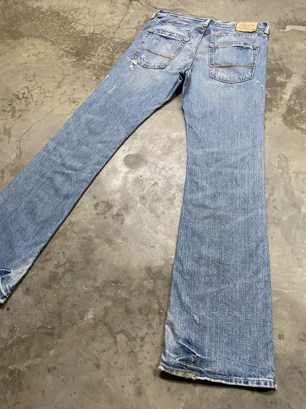 Abercrombie & Fitch Flare Jeans Abercrombie Baxter Distressed Boot Cut Size US 32 / EU 48 - 11 Thumbnail