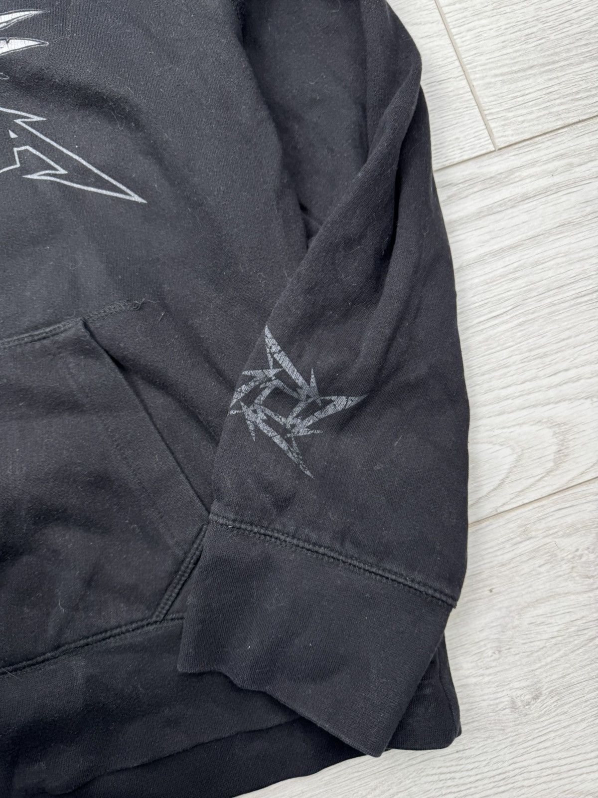 Band Tees × Metallica × Vintage VINTAGE 2000’s METALLICA PUSHEAD OVERPRINT BAND HOODIE Size L / US 10 / IT 46 - 6 Thumbnail