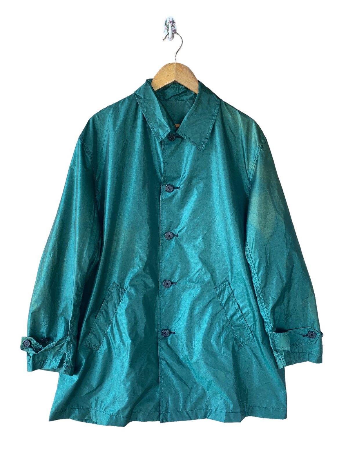 BIGI × Japanese Brand × Vintage 👘SALE👘MENS BIG NYLON RAINCOAT Size US L / EU 52-54 / 3 - 2 Thumbnail