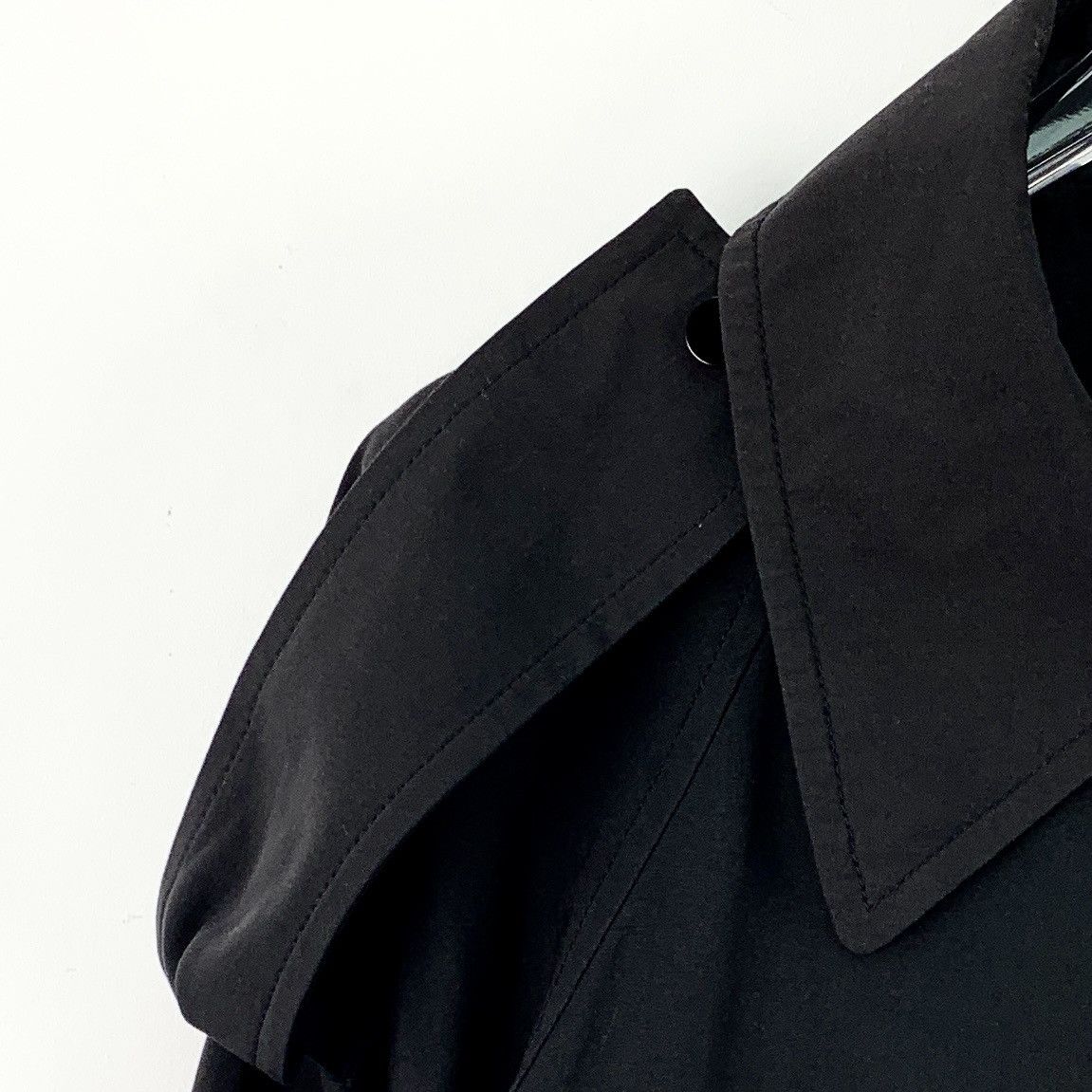 Bottega Veneta Bottega Veneta Black Cotton Lapel Long Sleeve Jumpsuit K26WX Size XS / US 0-2 / IT 36-38 - 3 Thumbnail