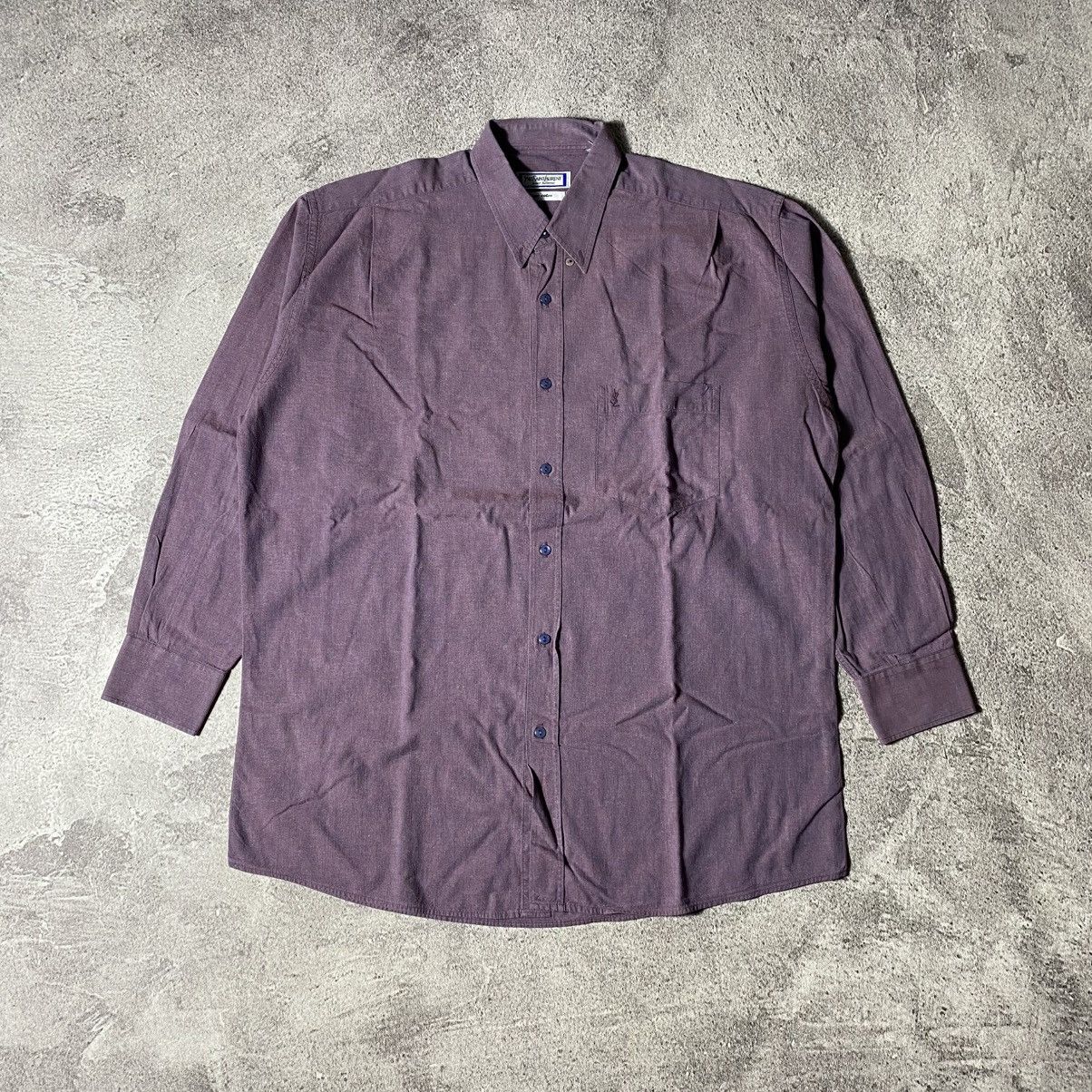 Yves Saint Laurent Vintage Yves Saint Laurent Longsleeve Shirt Size US XXL / EU 58 / 5 - 1 Thumbnail
