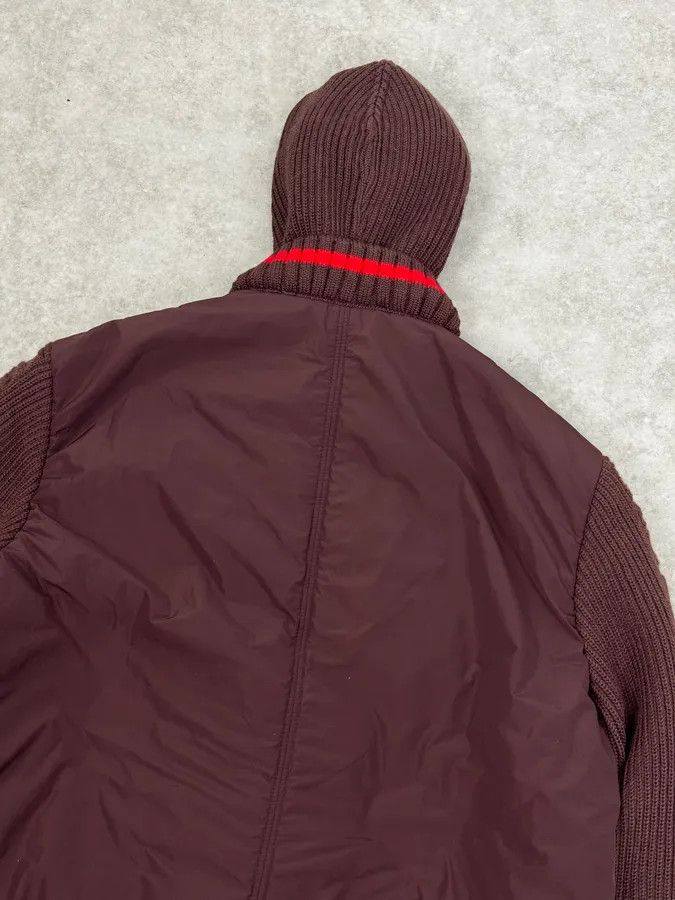 Marithe + Francois Girbaud 2000s Marithé + François Girbaud Bordeaux Wool & Nylon Hybrid Jacket Size US M / EU 48-50 / 2 - 7 Thumbnail