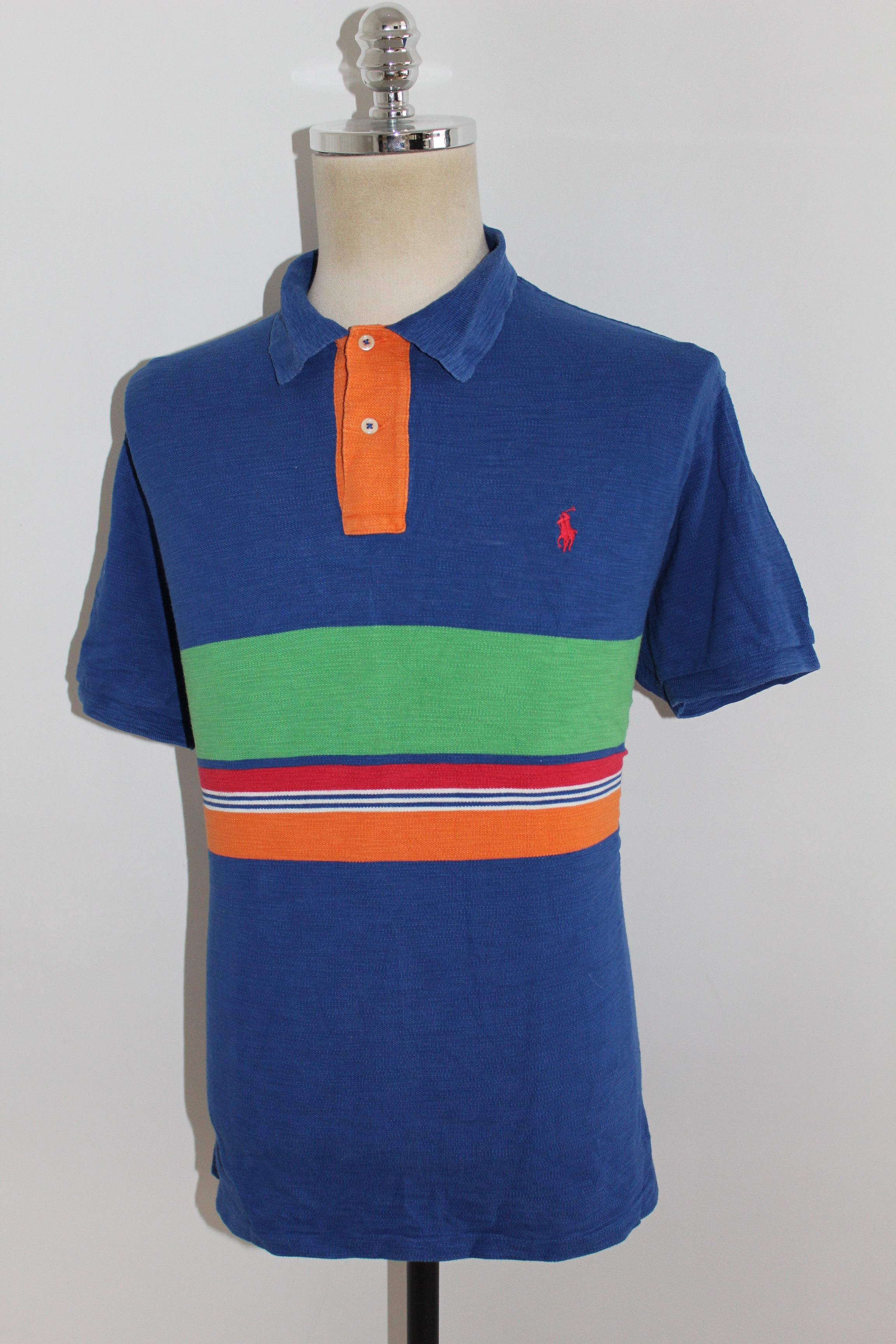 Polo Ralph Lauren RALPH LAUREN Polo Short Sleeve Blue Polo Shirt Size US L / EU 52-54 / 3 - 3 Thumbnail