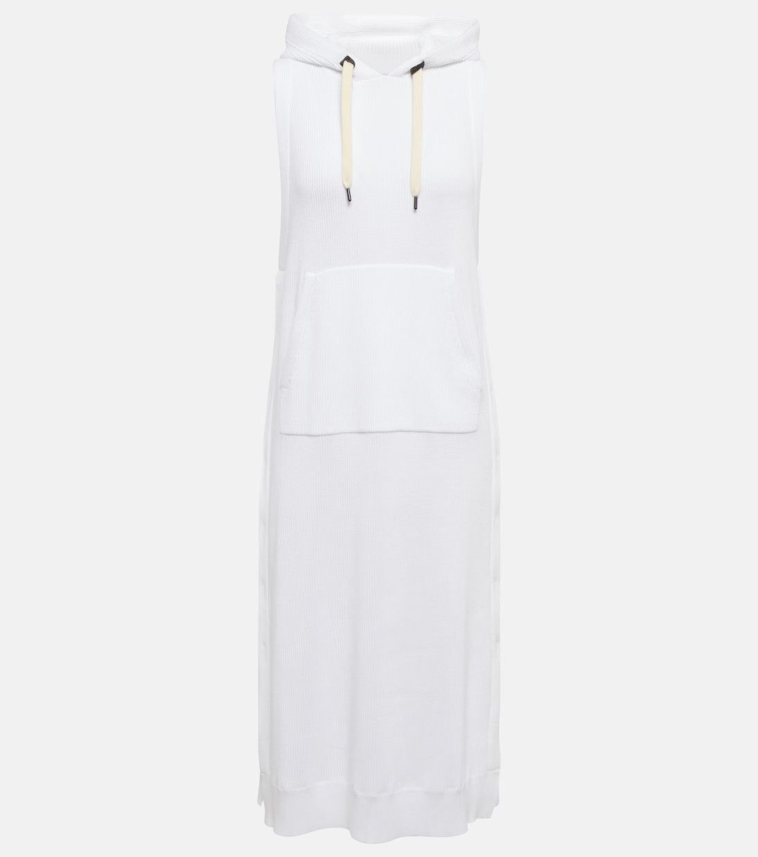 image of Brunello Cucinelli O1W1Db10524 Dress In White, Women's (Size Small)