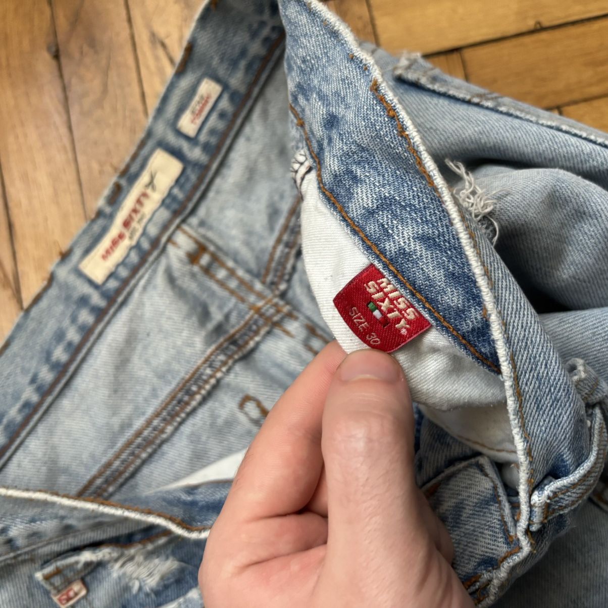 Le Grande Bleu (L.G.B.) × Miss Sixty Vintage Y2K Distressed Miss Sixty Flared Jeans Size 30" / US 8 / IT 44 - 9 Thumbnail