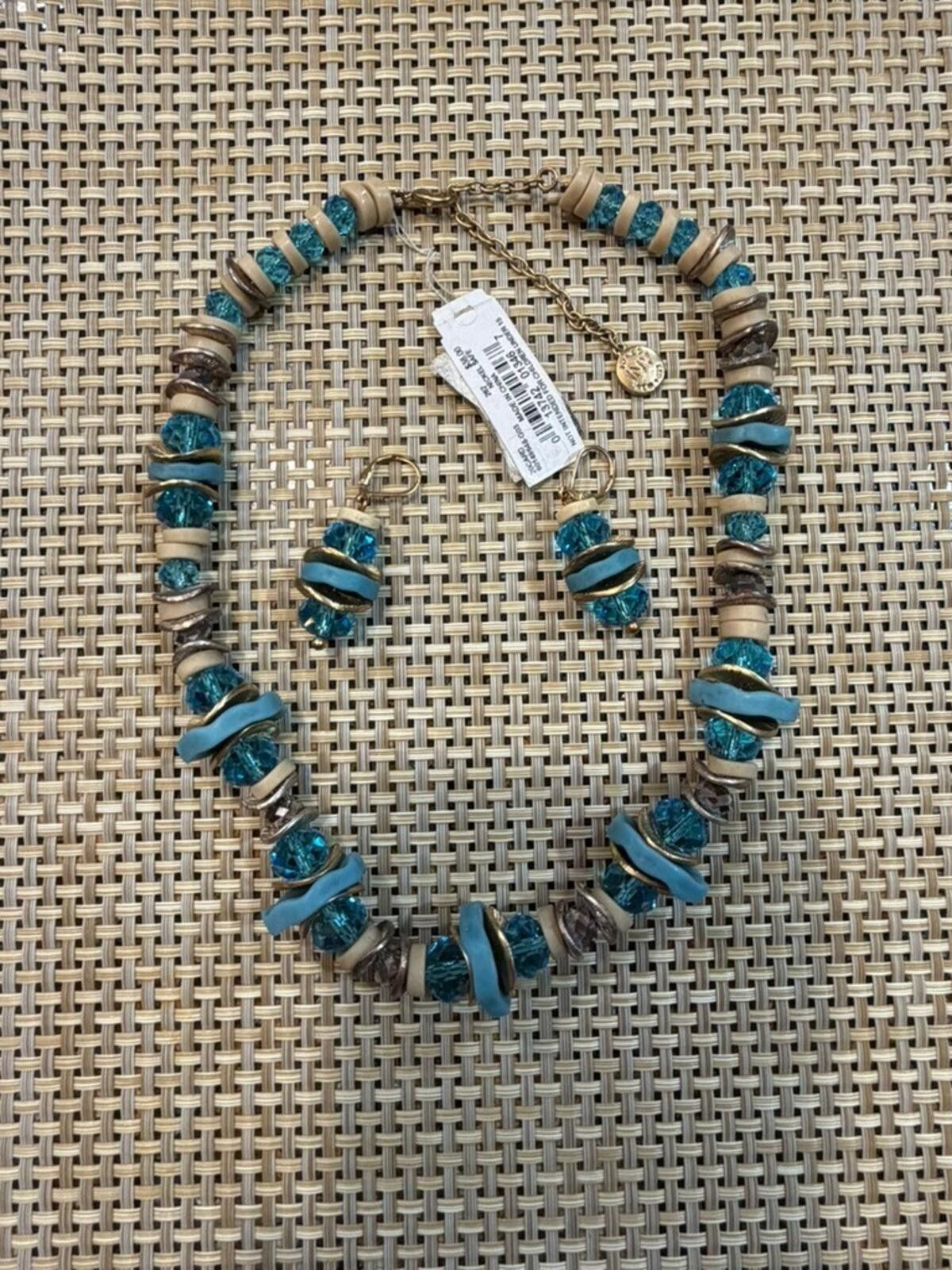 Jones New York JONES NY, JNY, Necklace & Earring Set, Gold Tone Chain Beads Size ONE SIZE - 2 Thumbnail
