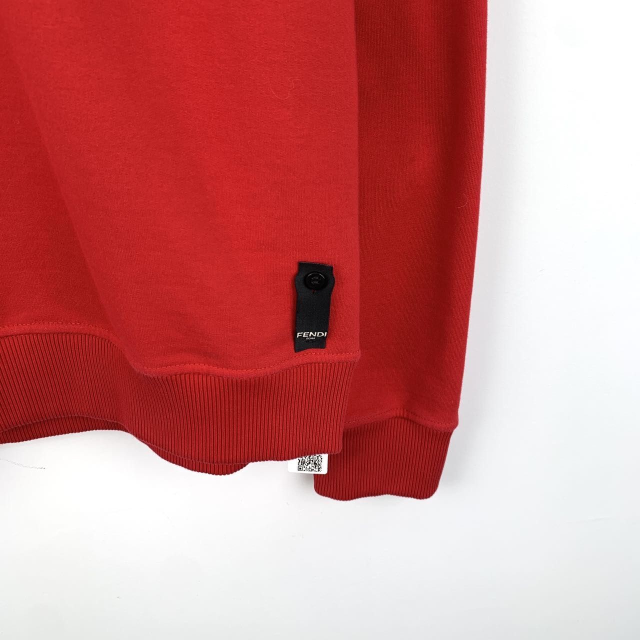 Fendi Fendi Red Logo Embossed Cotton Long Sleeve Sweatshirt K26WX Size US S / EU 44-46 / 1 - 5 Thumbnail