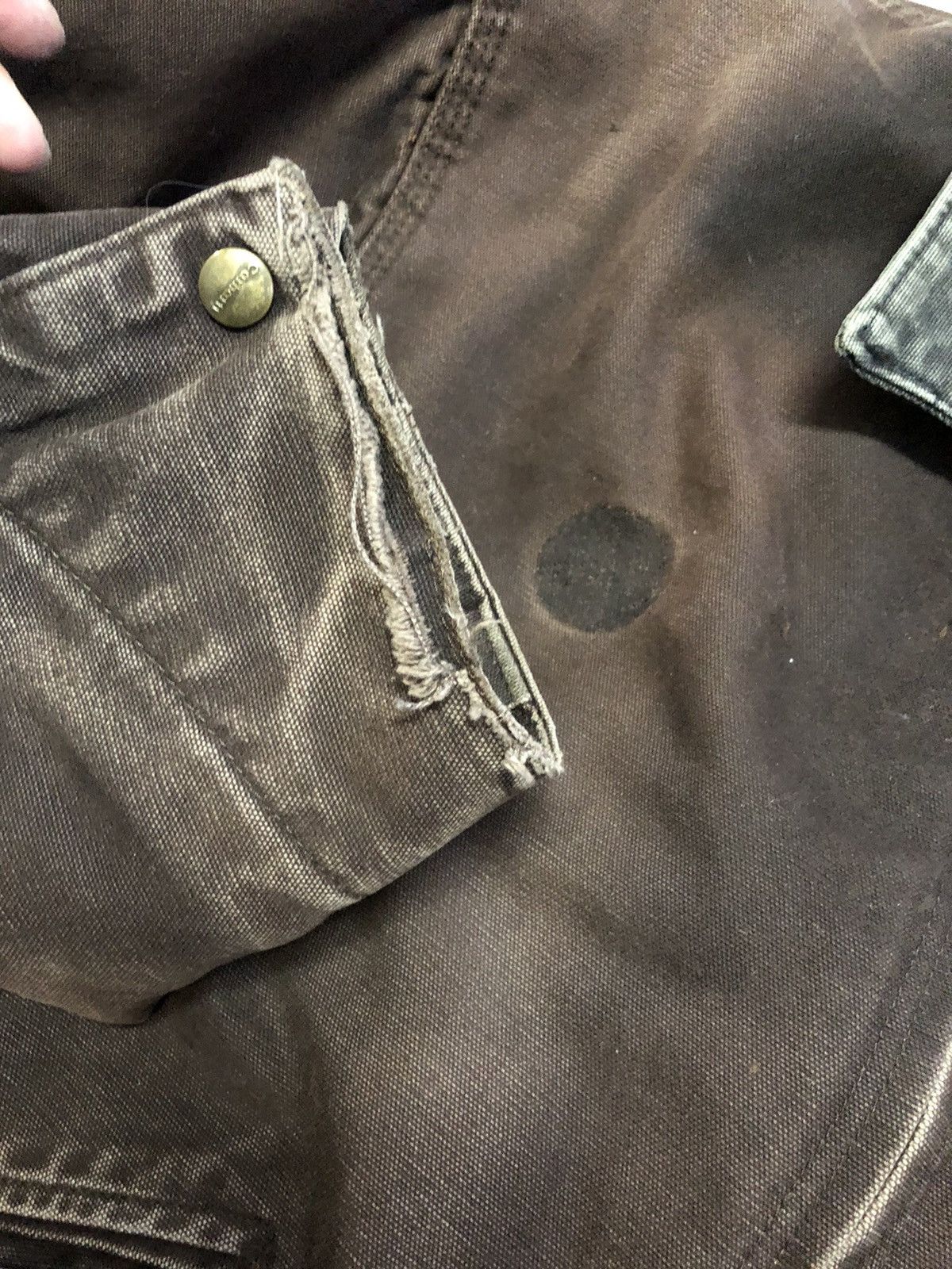 Carhartt × Vintage Carhartt xxl brown fade distress sleeves Detroit Size US XXL / EU 58 / 5 - 5 Thumbnail