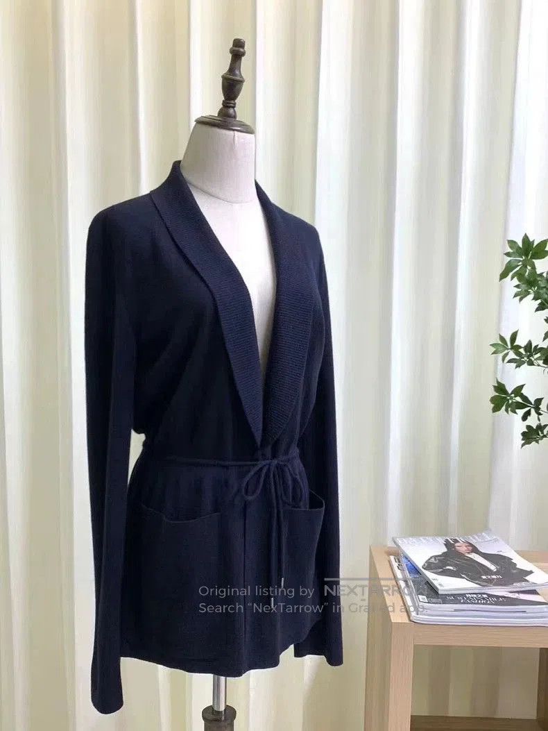 Loro Piana Loro Piana Cashmere Drawstring Cardigan. Size US M / EU 48-50 / 2 - 1 Thumbnail