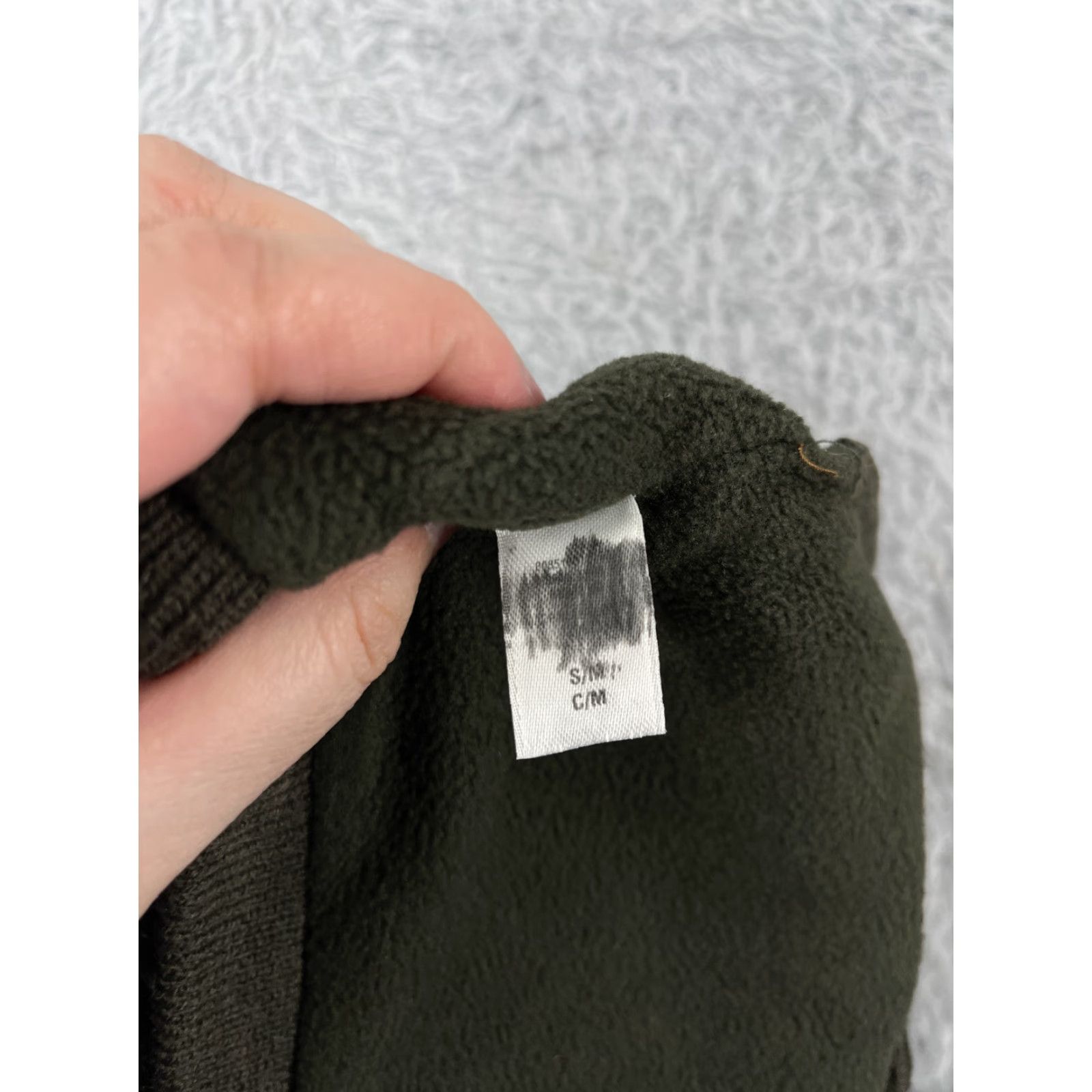 Vintage VINTAGE US Army Beanie Toque Adult Small Green Gray Knit Acrylic Polyester Lined Ski Size ONE SIZE - 6 Thumbnail