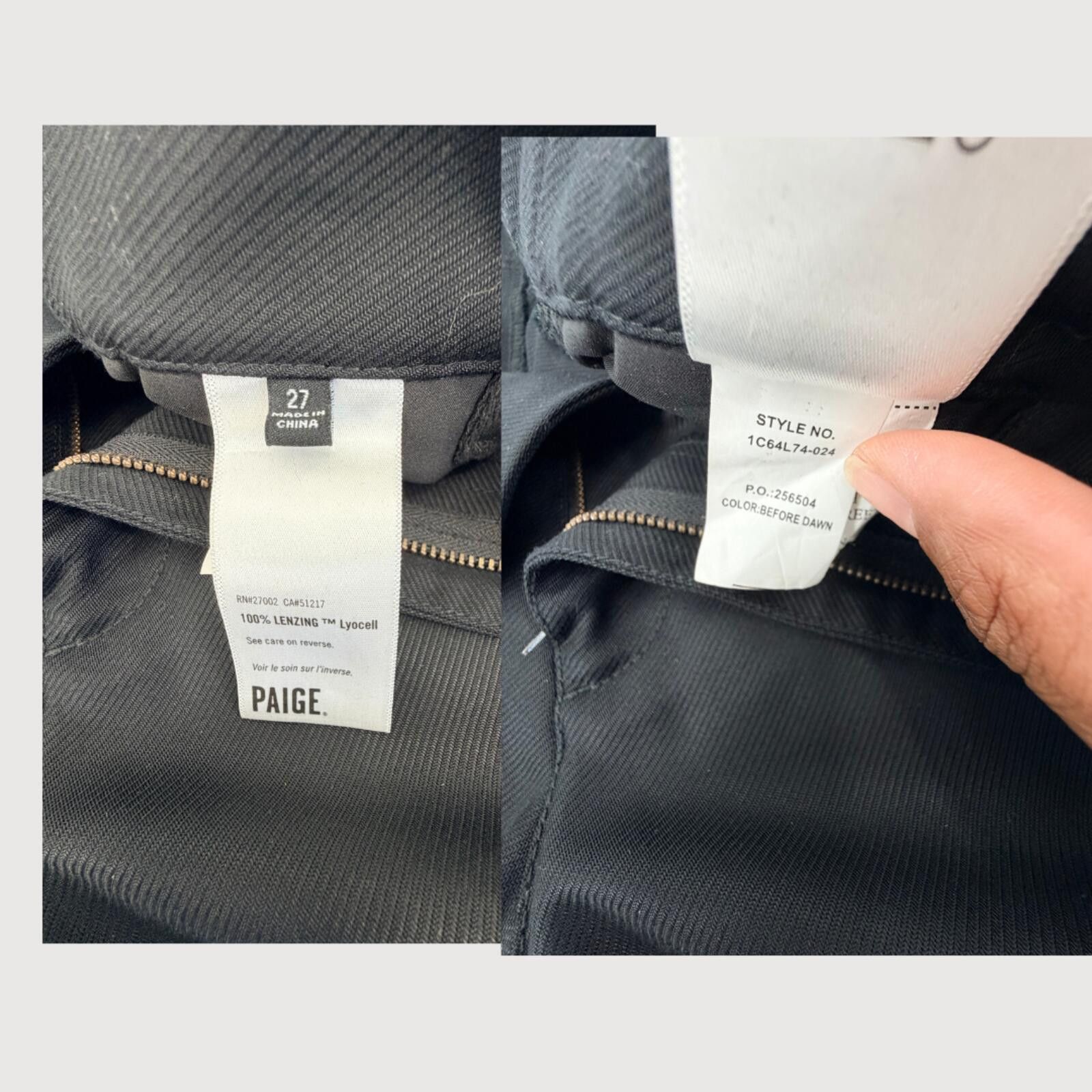 Paige Paige Portia Inseam Slit Pants Black 27 Size 27" / US 4 / IT 40 - 5 Thumbnail