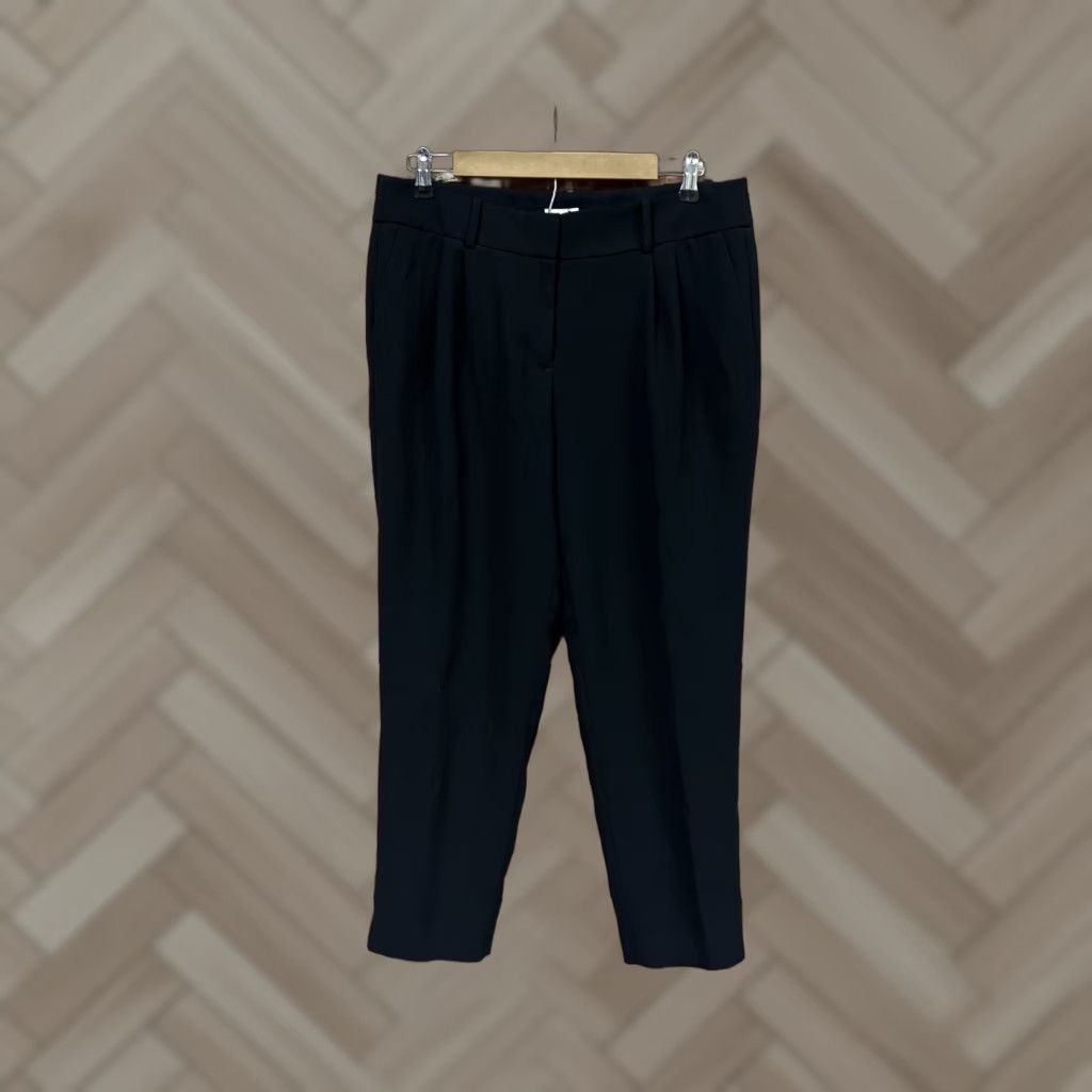 J.Crew J.CREW Pants Womens 10 Black Career Business Pants NWT Dress Pants Straight Leg Stretch Front Zip Modern Women, 10, Black, Regular, High Rise Size 32" / US 10 / IT 46 - 1 Thumbnail