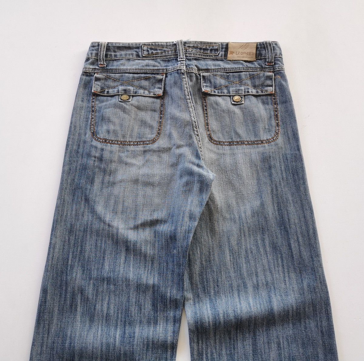 Japanese Brand Leopard Baggy Distressed Denim Jeans Size US 34 / EU 50 - 7 Thumbnail